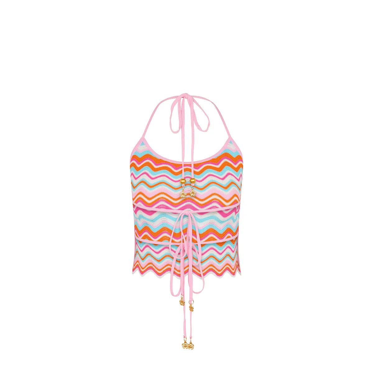 Backless Knit Tank - Sunset Wave - Image 8