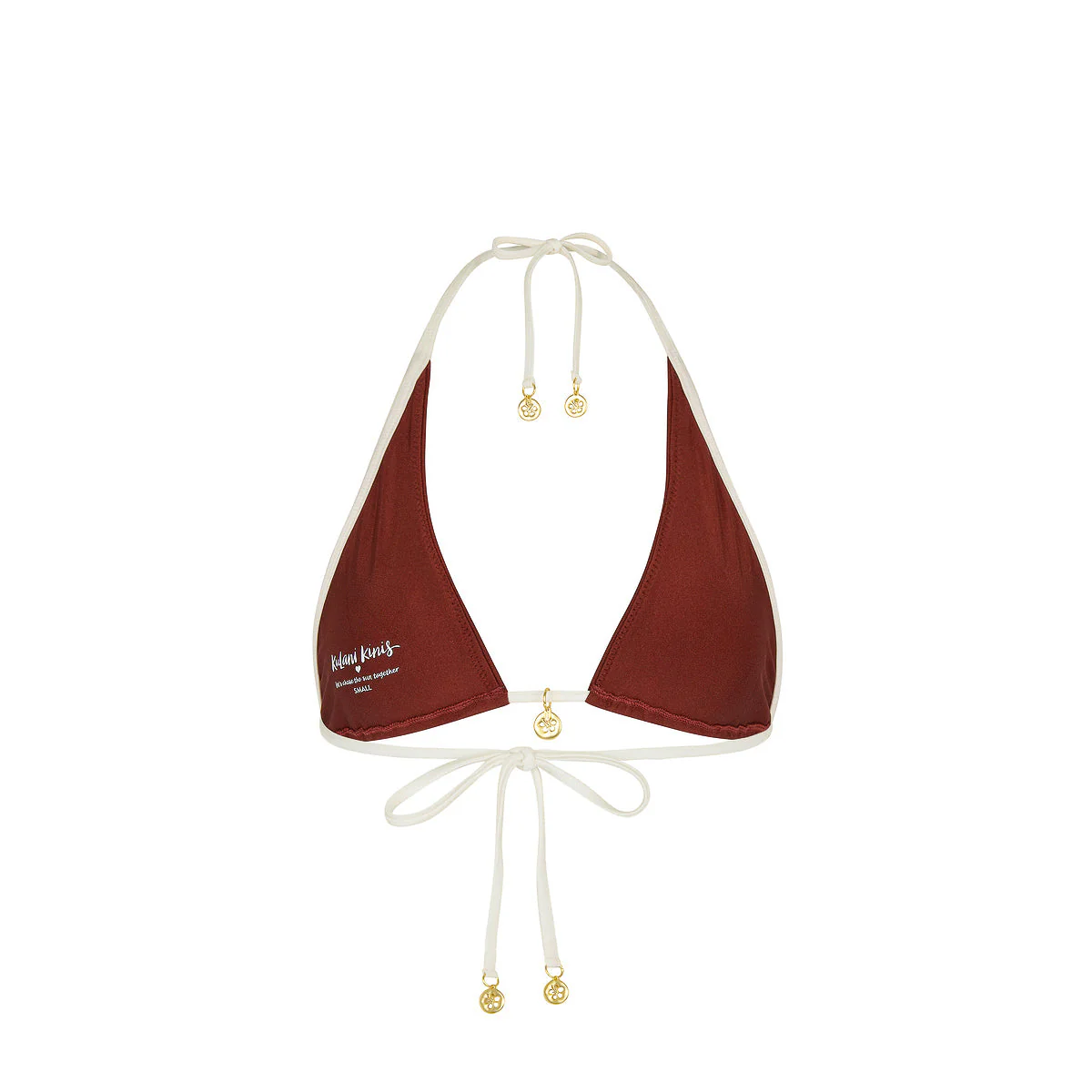 Bind Tie Halter Bikini Top - Cinnamon Sugar - Image 8