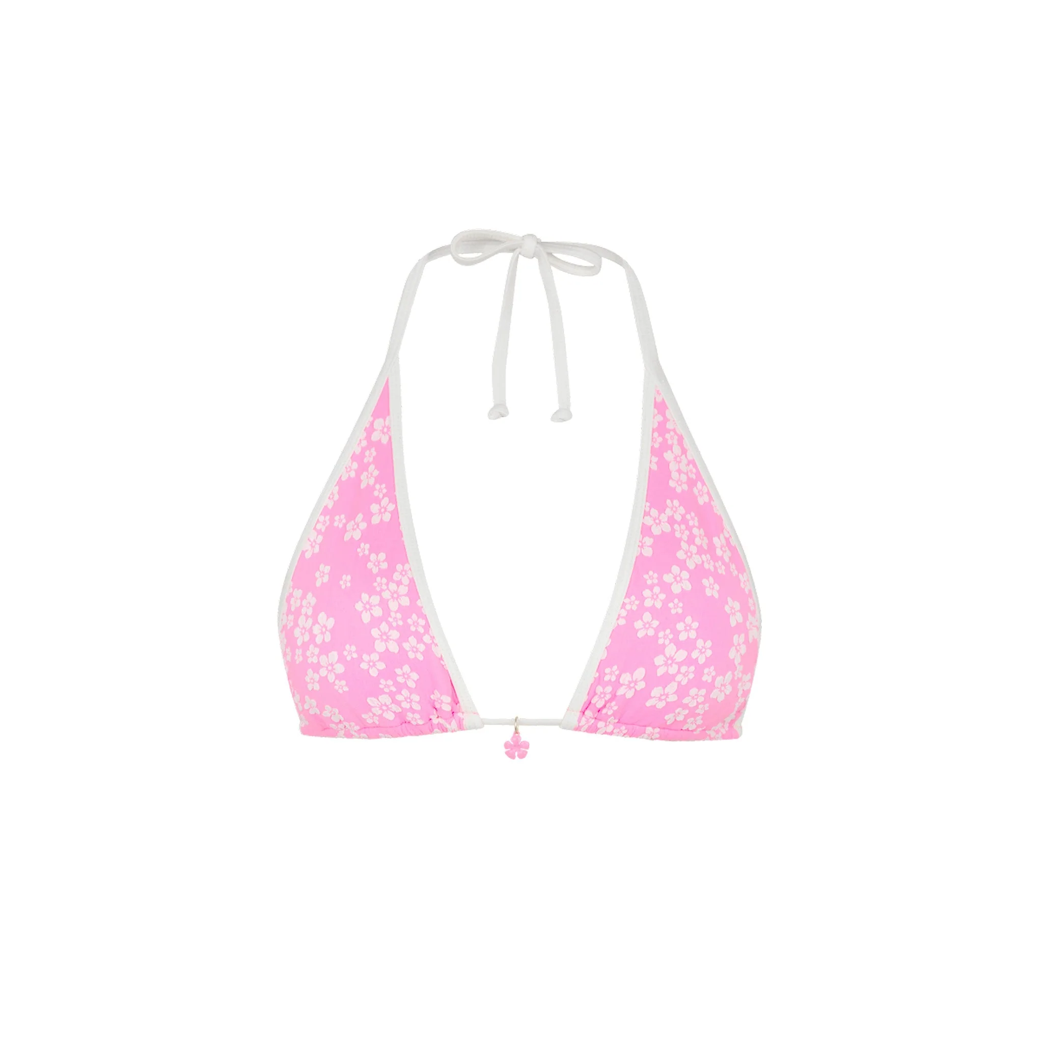 Bind Triangle Halter Bikini Top - Sugar Sprinkle