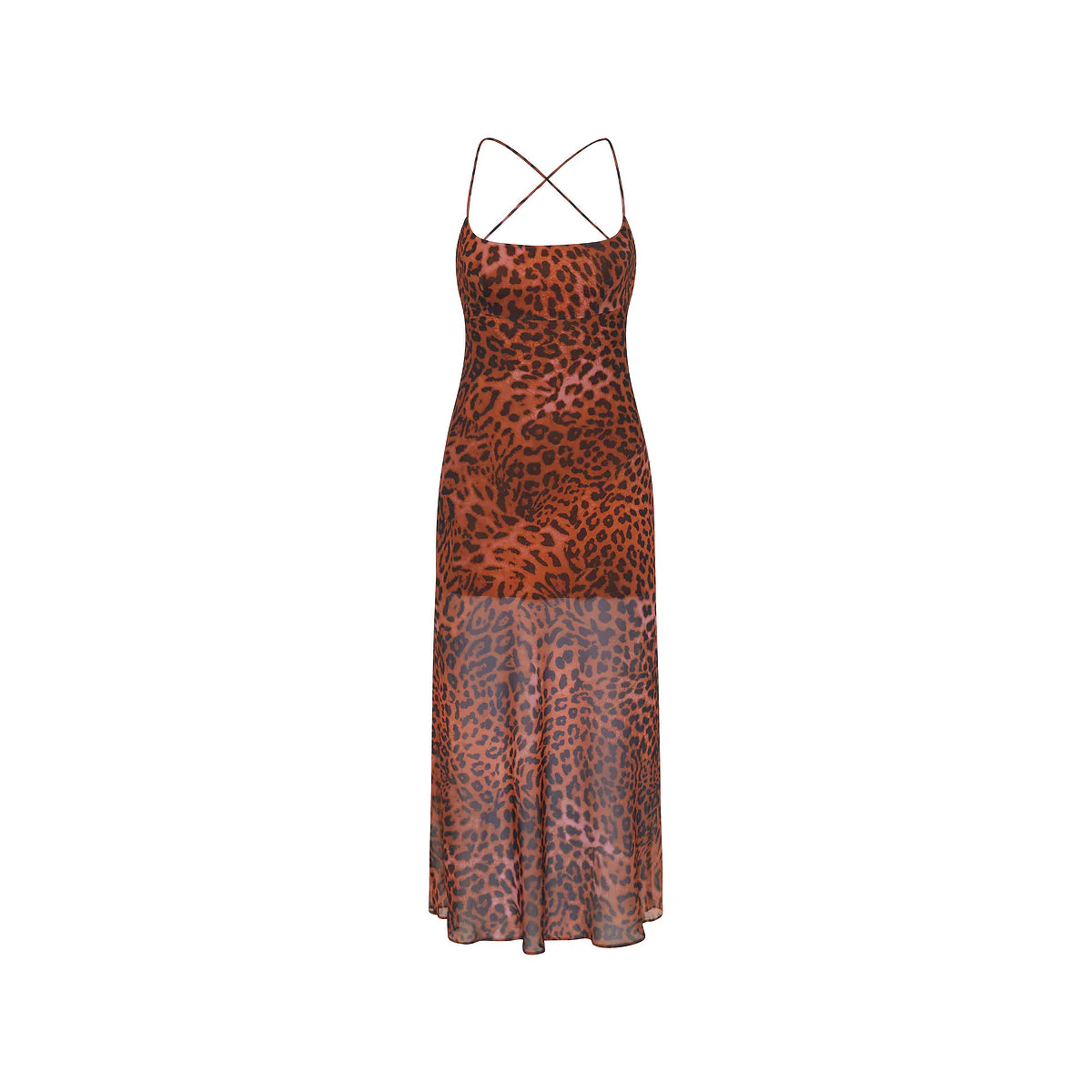 Chiffon Maxi Dress - Leopard Lasso