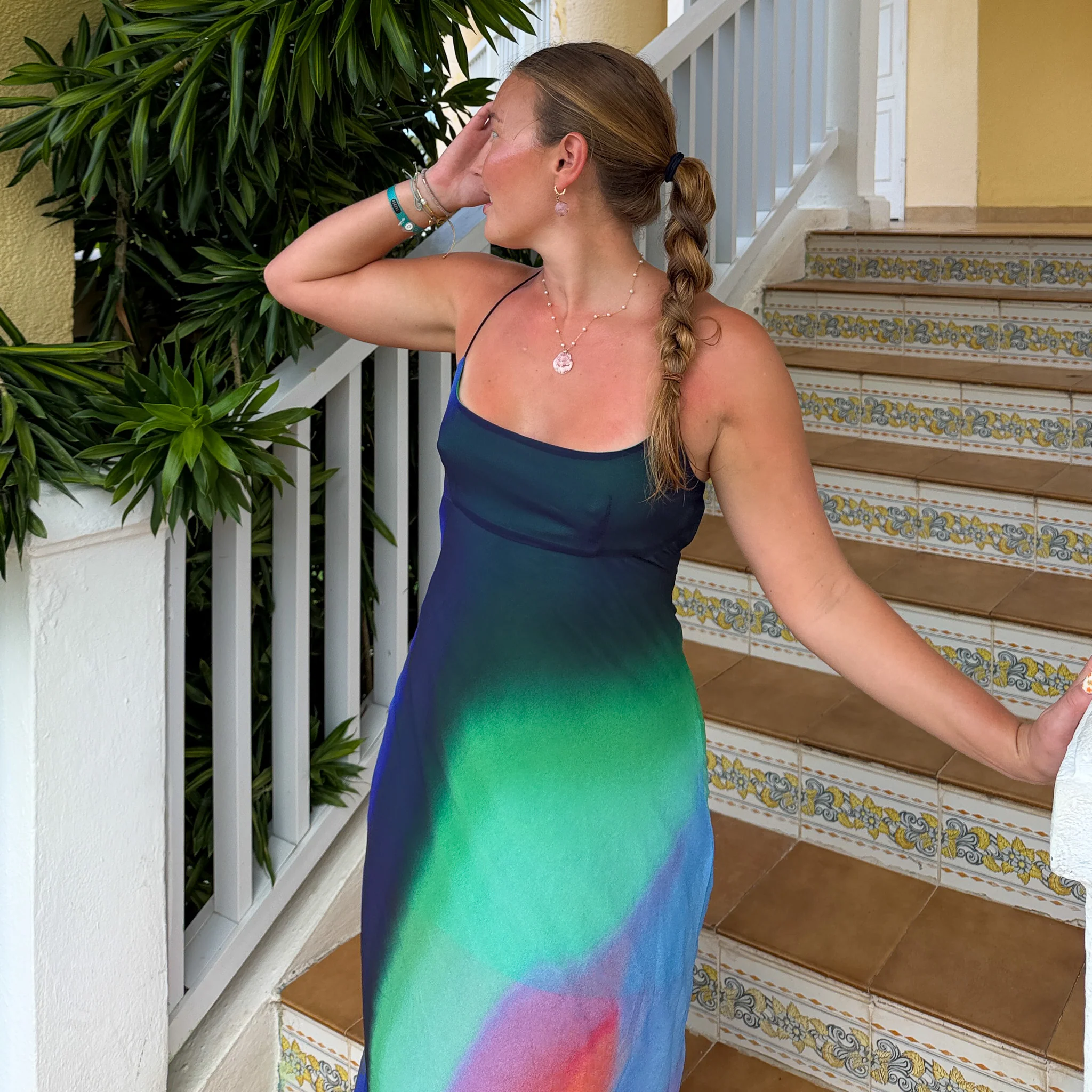 Chiffon Maxi Dress - Spellbound Swirl - Image 8