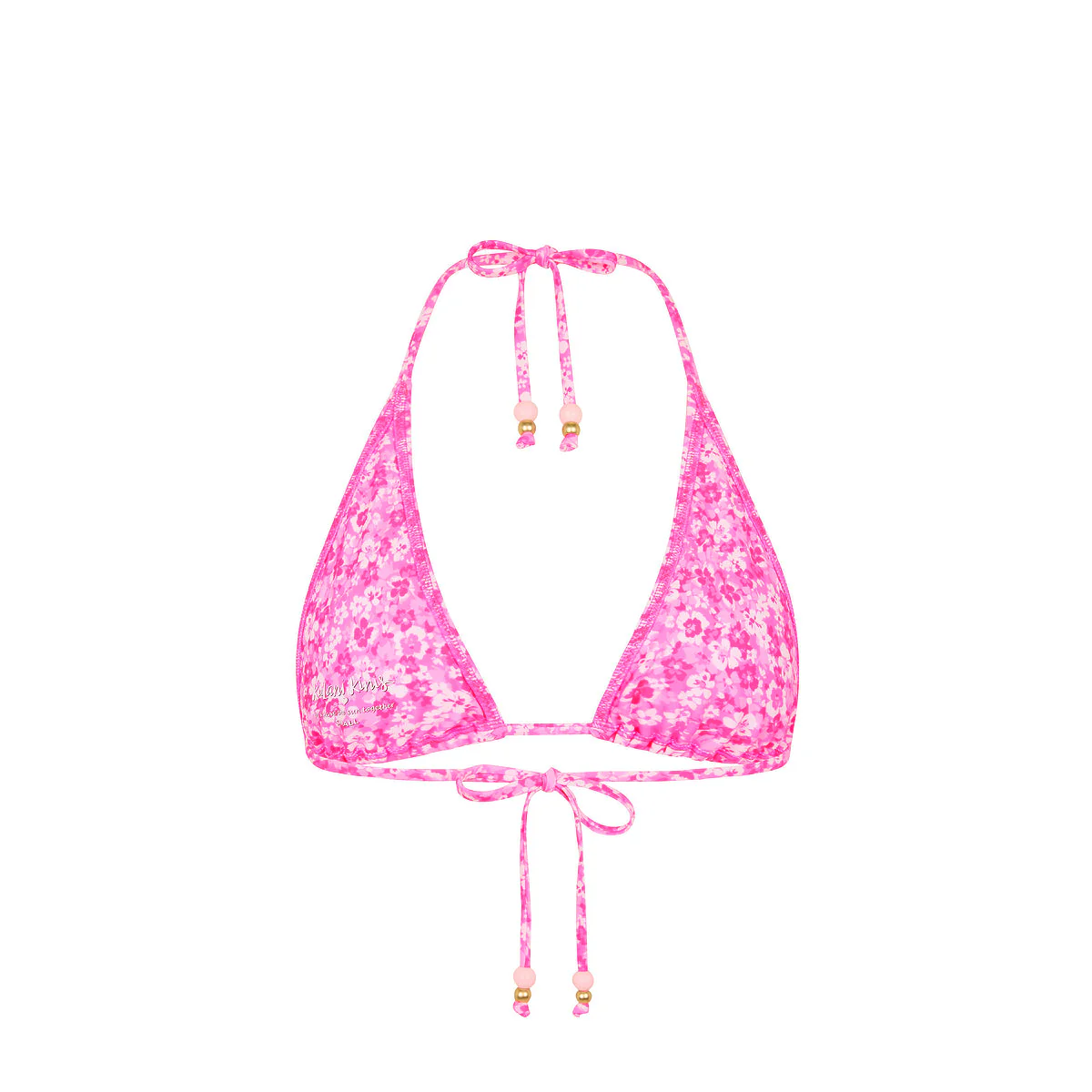 Classic Tie Halter Bikini Top - Berry Burst - Image 8