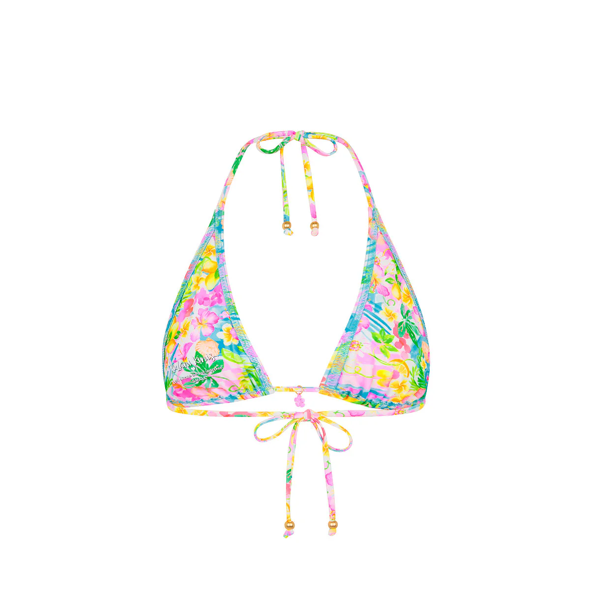 Classic Tie Halter Bikini Top - Summer Daydreams - Image 7