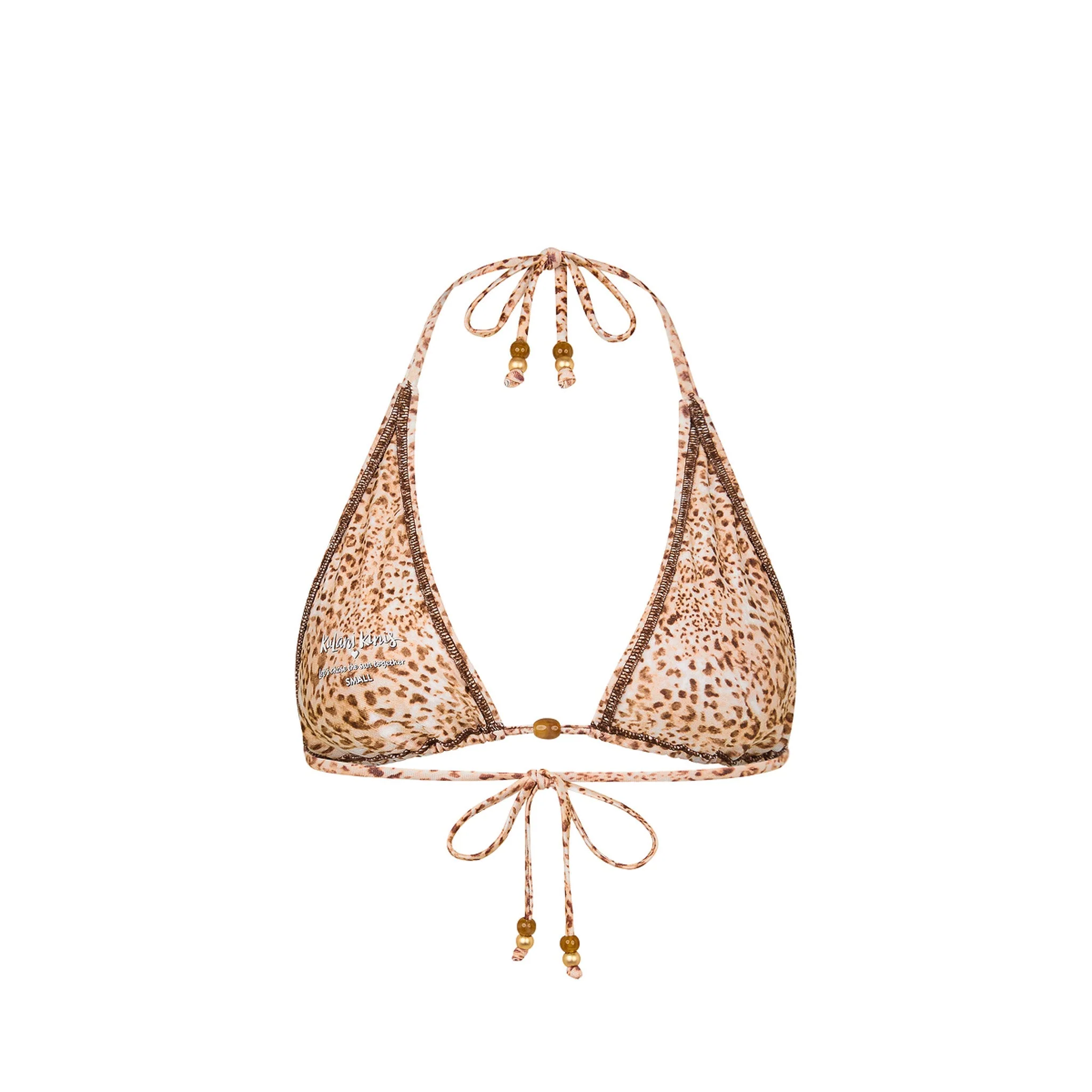 Classic Tie Halter Bikini Top - Wild Skies - Image 10