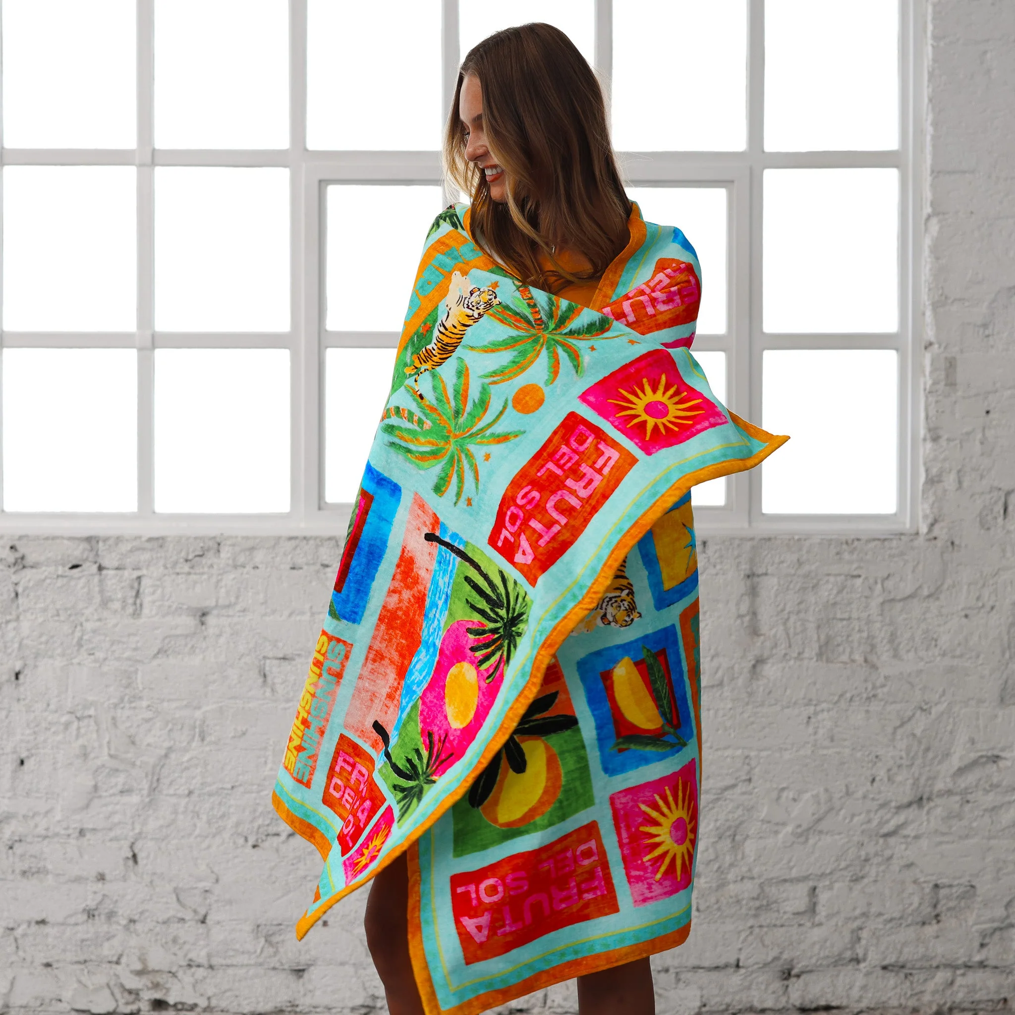 Cotton Beach Towel - Ocean Honey - Image 2
