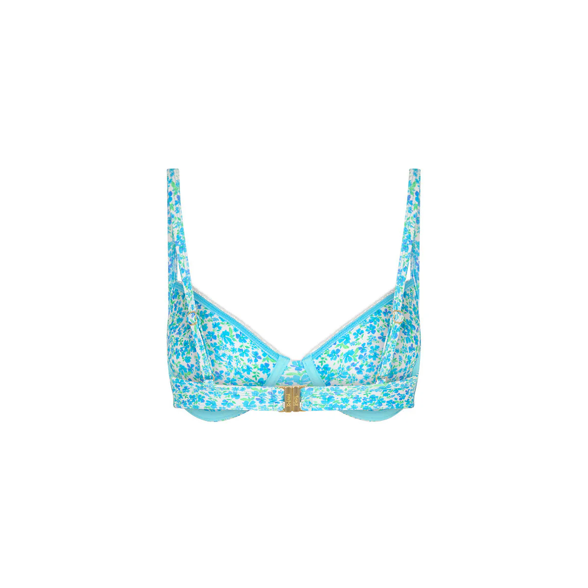 Decorative Ditzy Underwire Bikini Top - Ocean Aura - Image 8