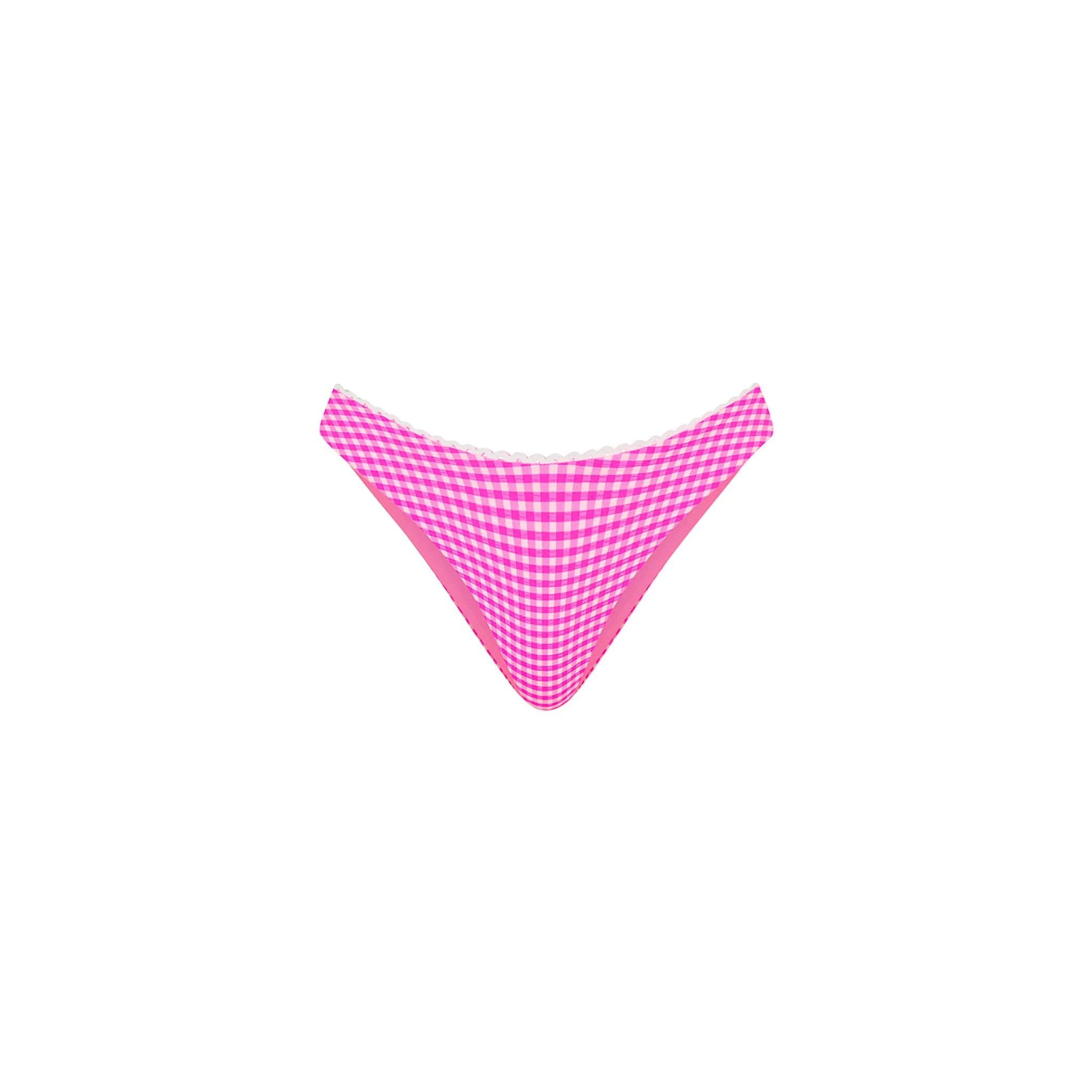 Decorative Full Coverage Bikini Bottom - Pink Diva