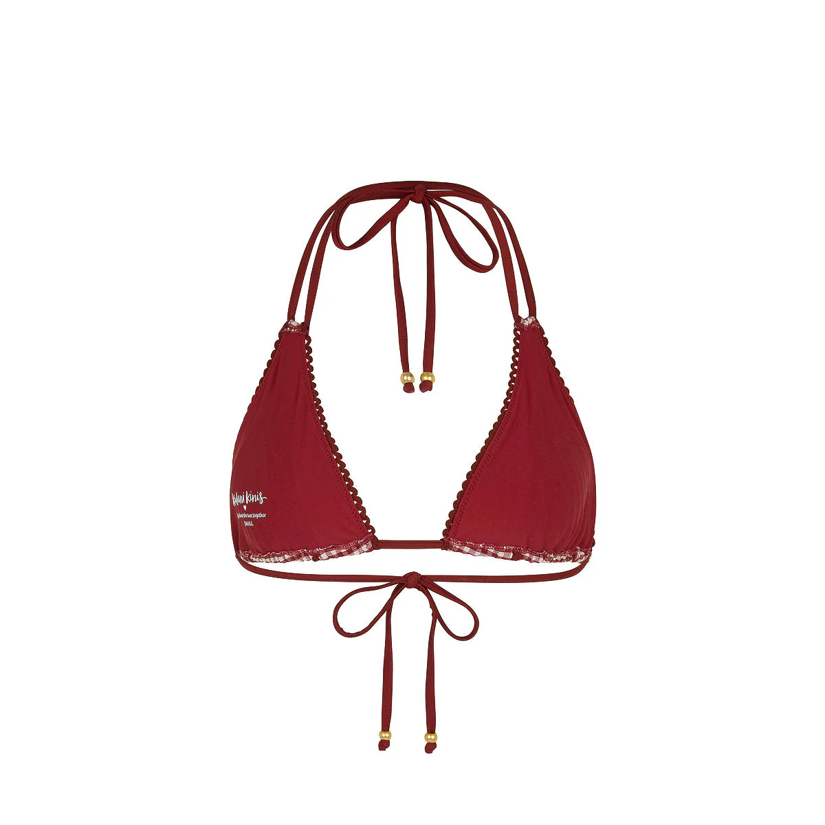 Decorative Panel Halter Bikini Top - Coco Kisses - Image 8