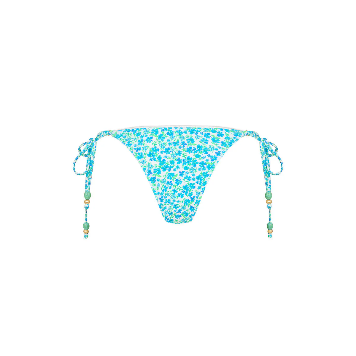 Decorative Thong Tie Side Bikini Bottom - Ocean Aura - Image 9