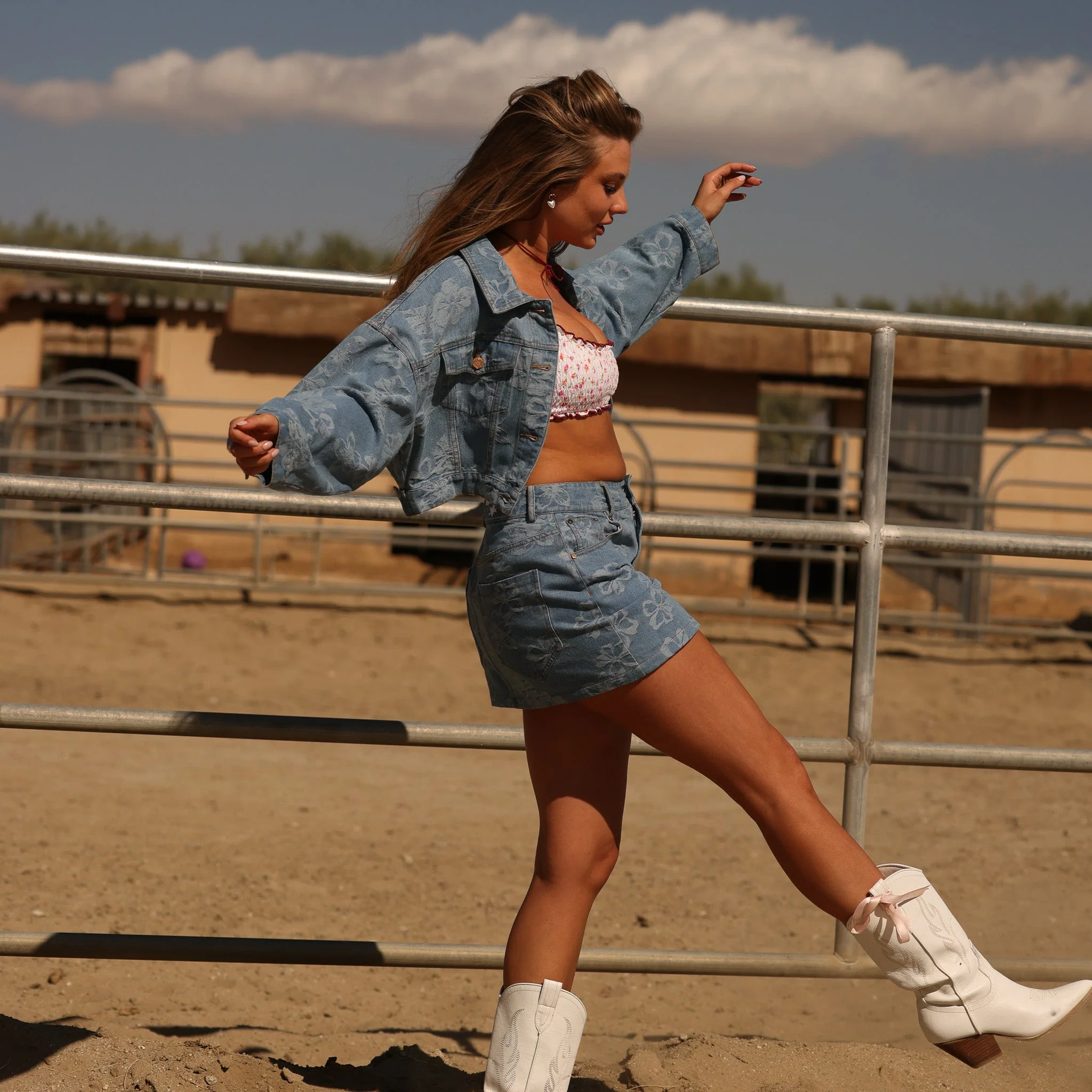Denim Mini Skirt - Dixie Denim - Image 6