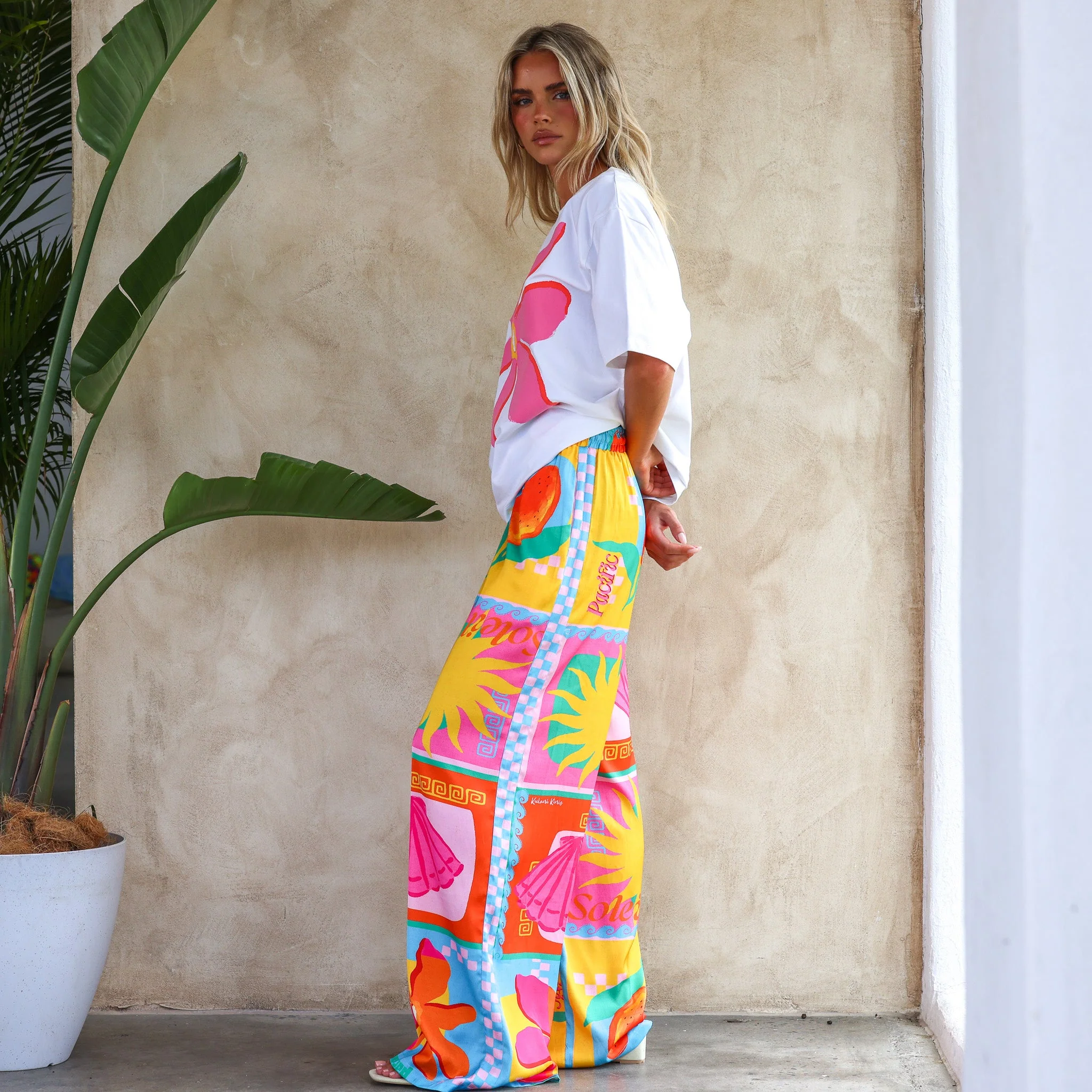 Drawstring Resort Pants - Sunkissed Coast - Image 4