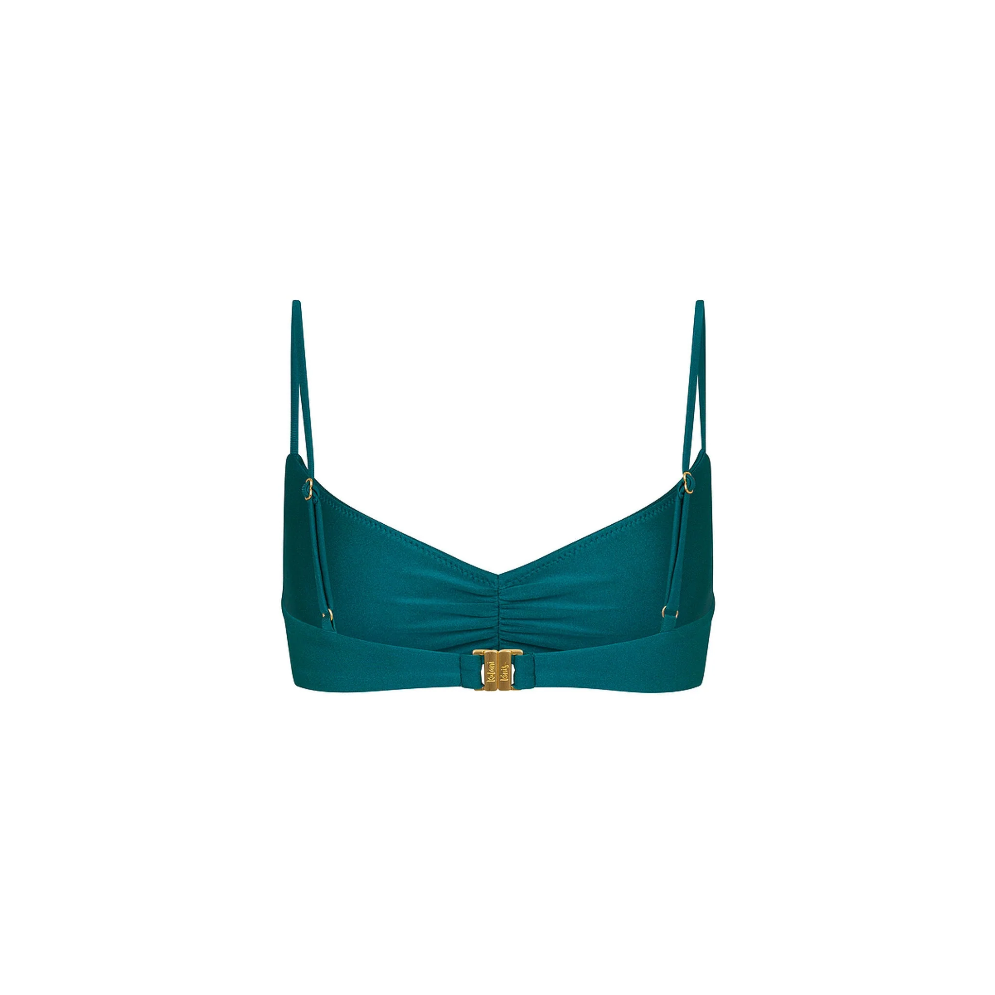 Gathered Mini Crop Bikini Top - Laguna Haze - Image 10
