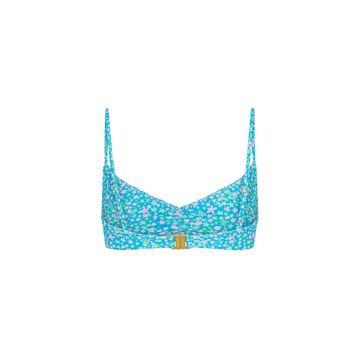 Gathered Mini Crop Bikini Top - Ocean Kisses - Image 8