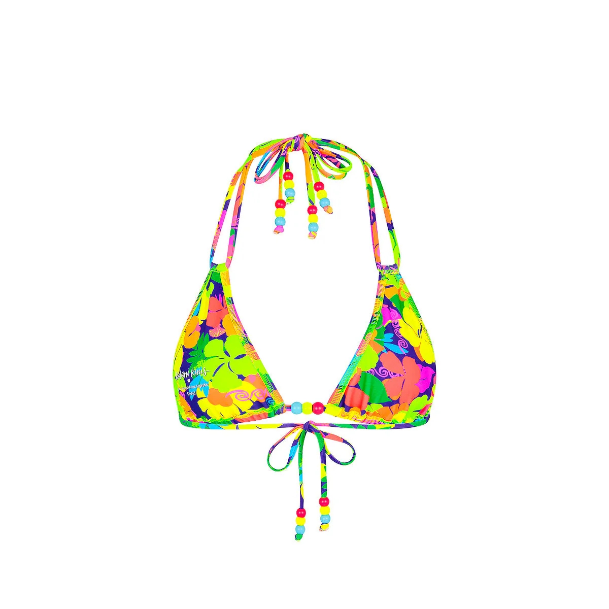 Halter Bralette Bikini Top - Neon Sunset - Image 10