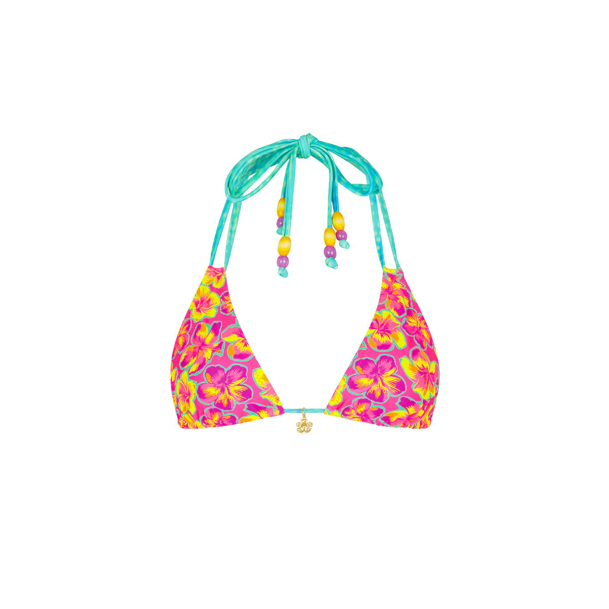 Halter Bralette Bikini Top - Sun Pop