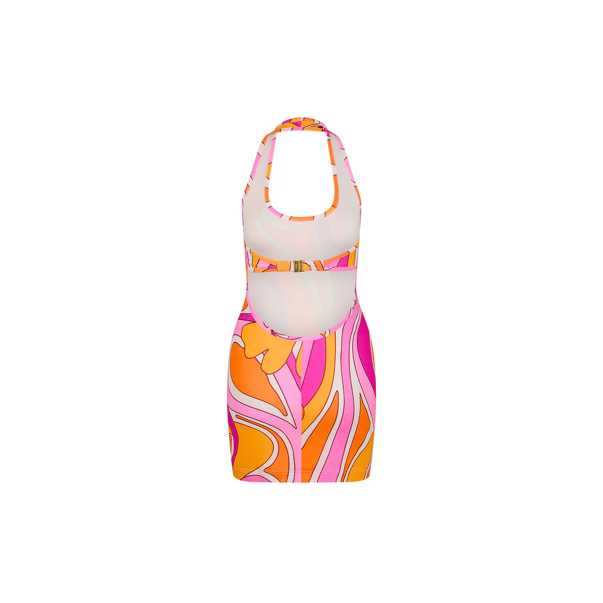 Halter Neck Mini Dress - Sunrise Swirl - Image 8