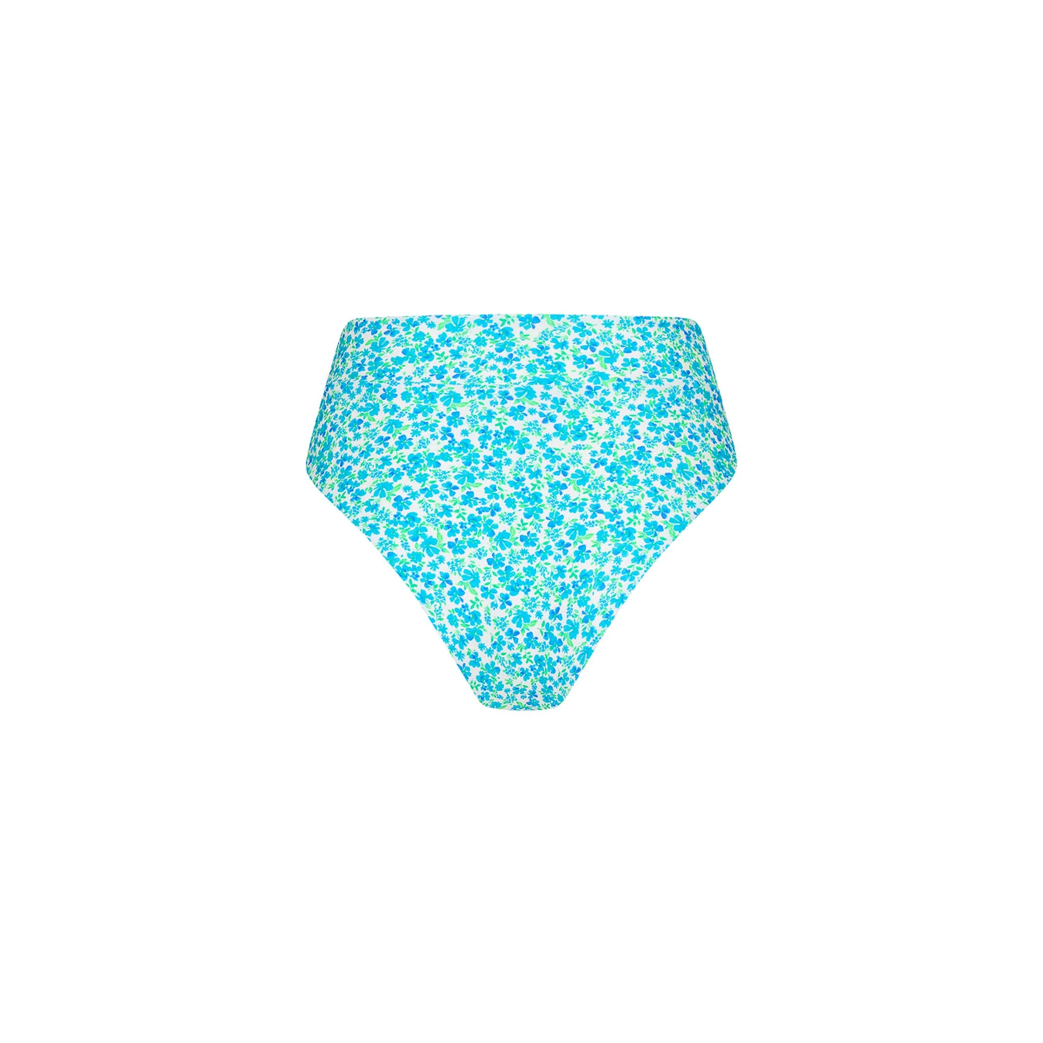 High Hip Cheeky Bikini Bottom - Ocean Aura - Image 8