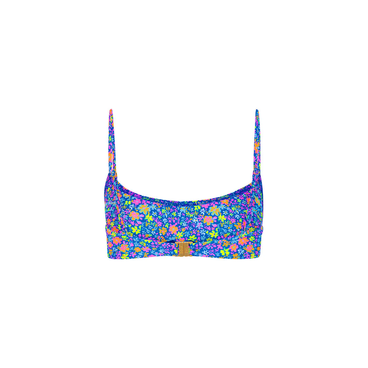 Invisible Underwire Crop Bikini Top - Electric Bloom - Image 10