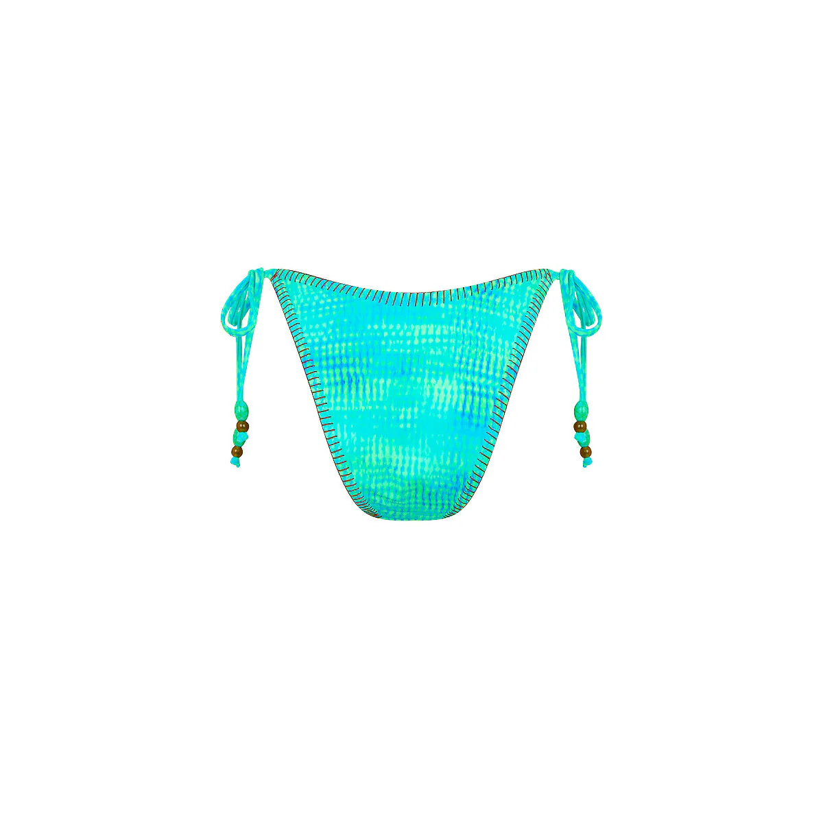 Lace Stitch Ring Tie Bikini Bottom - Summer Seas - Image 10