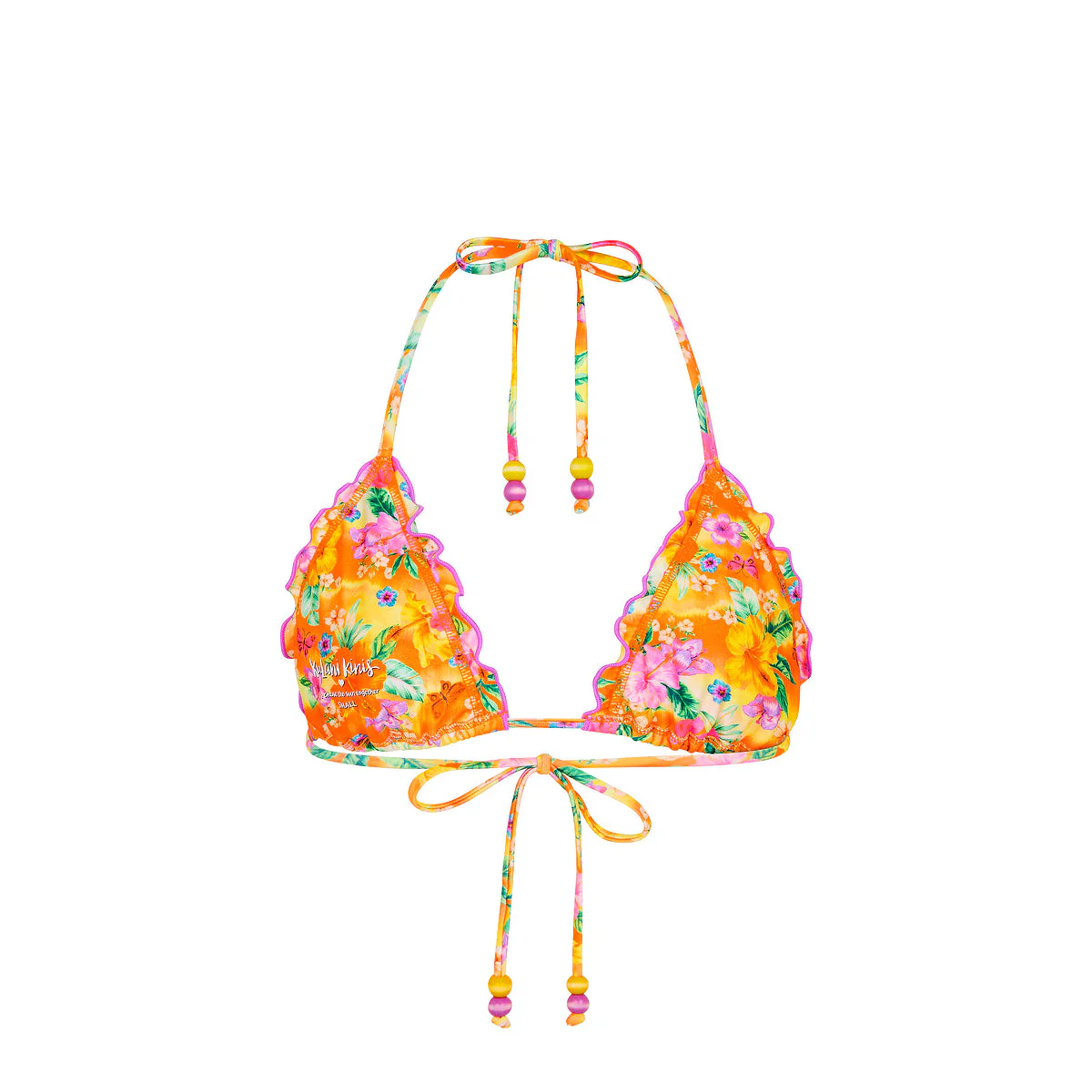 Lettuce Edge Bralette Bikini Top - Peachy Pocket - Image 8