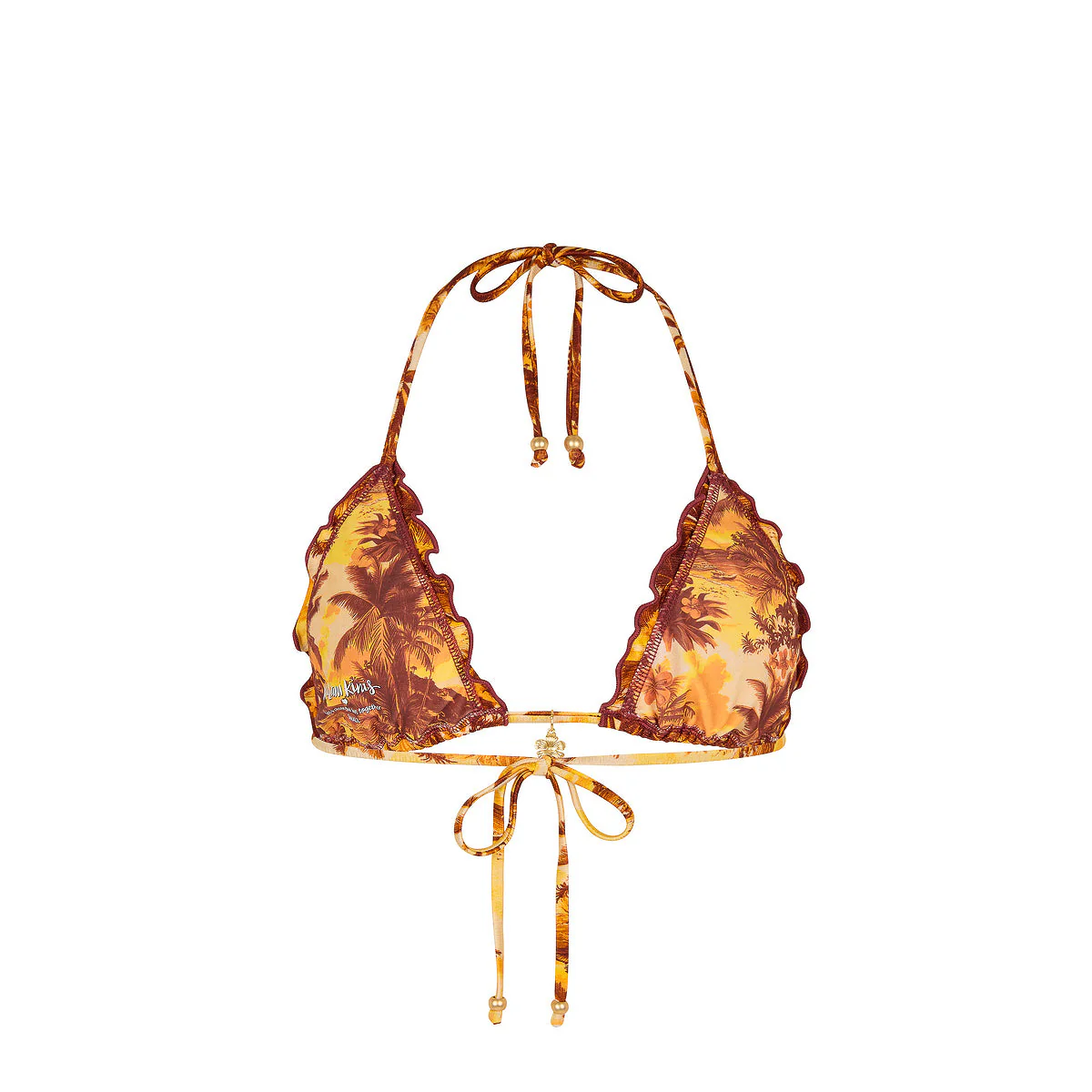 Lettuce Edge Bralette Bikini Top - Vintage Vacay - Image 8