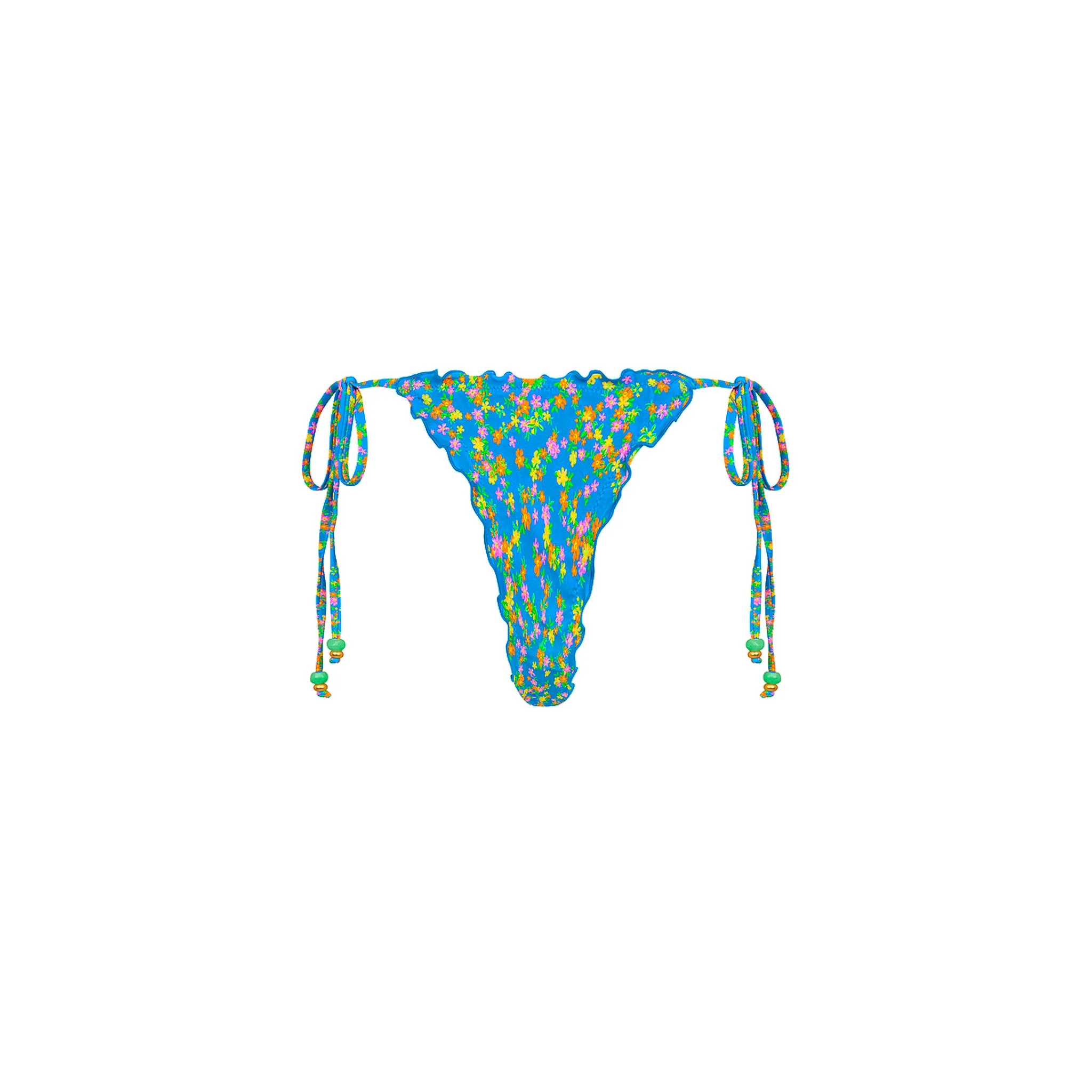 Lettuce Edge Thong Tie Bikini Bottom - La Belle - Image 10