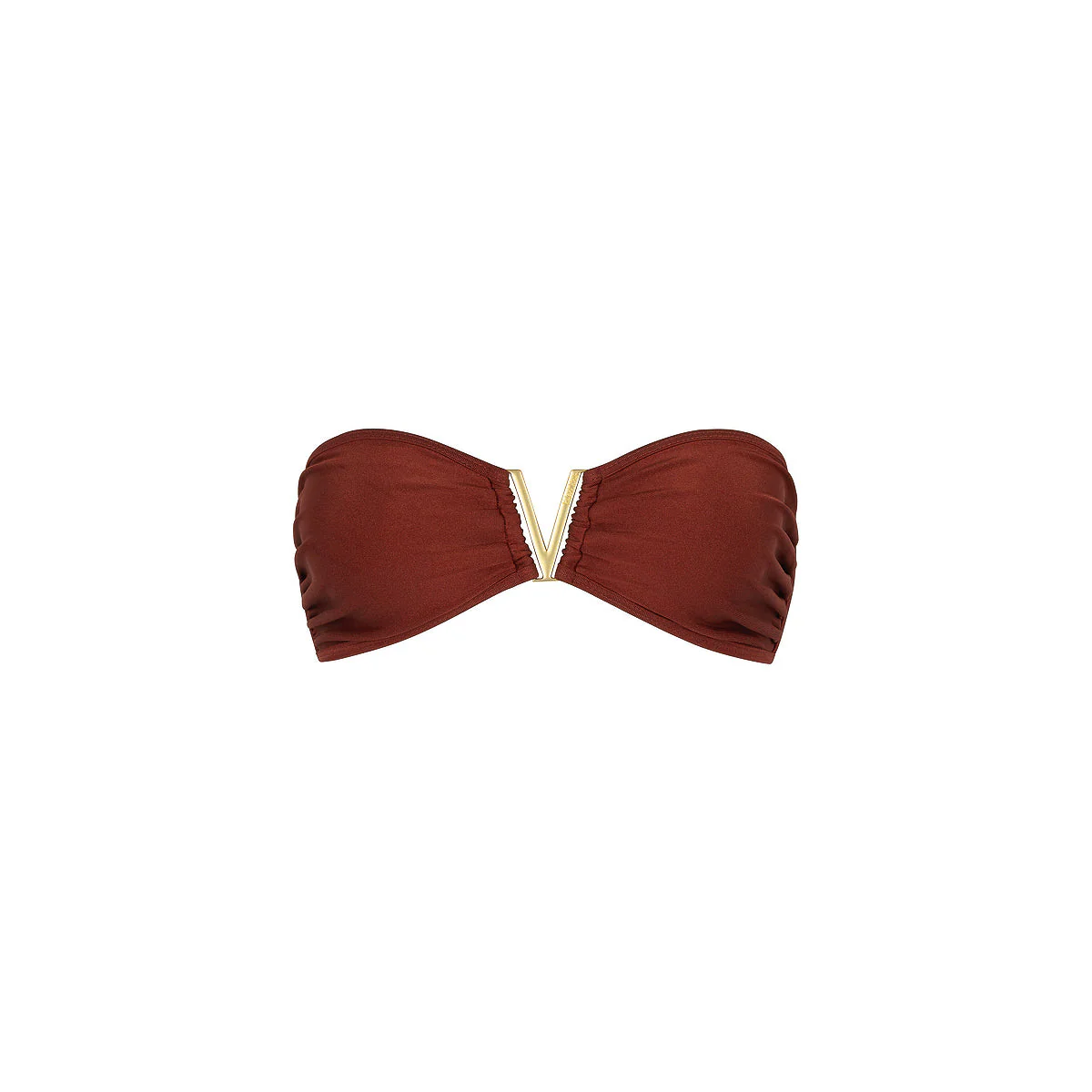 Mega V Strapless Bandeau Bikini Top - Cinnamon Sugar
