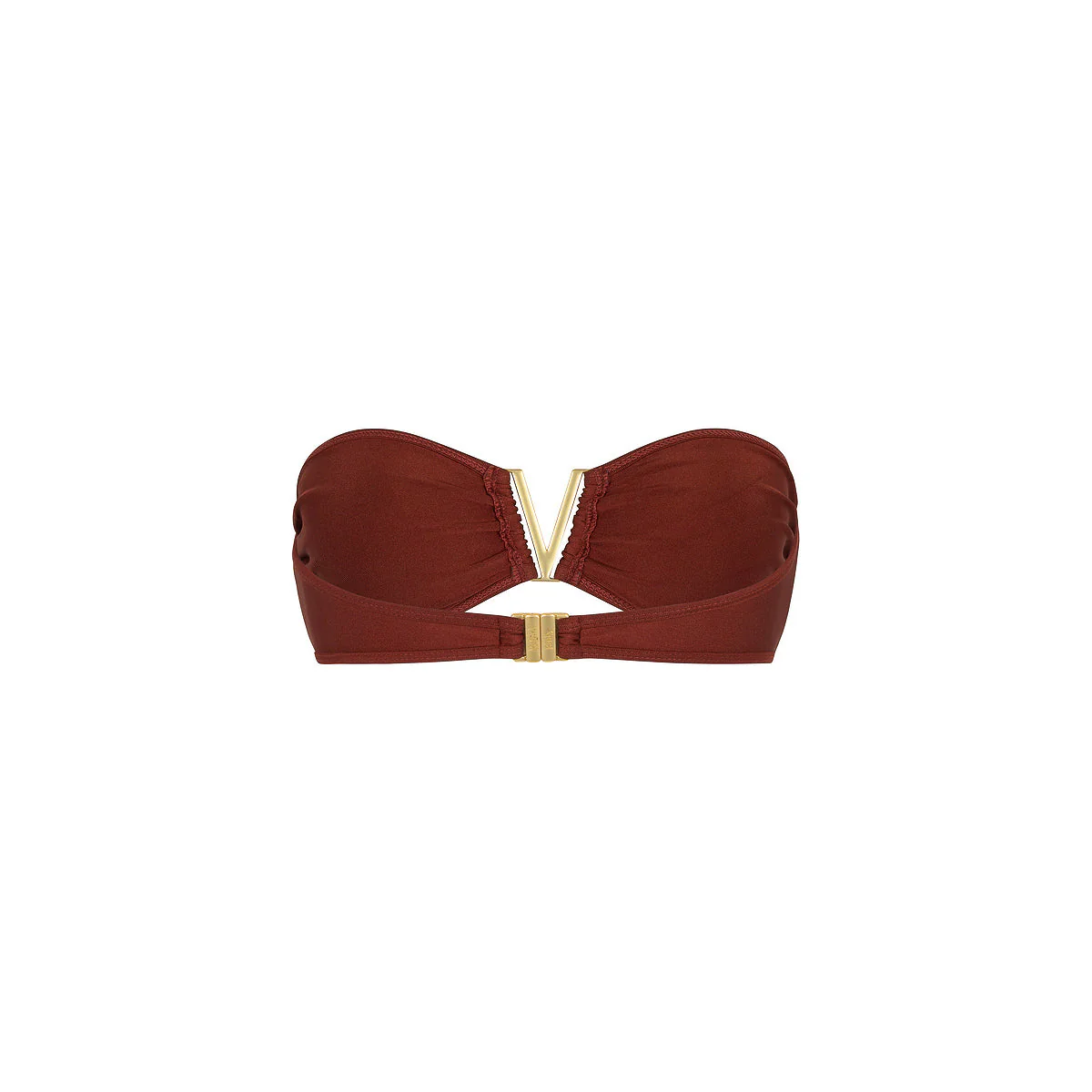 Mega V Strapless Bandeau Bikini Top - Cinnamon Sugar - Image 8