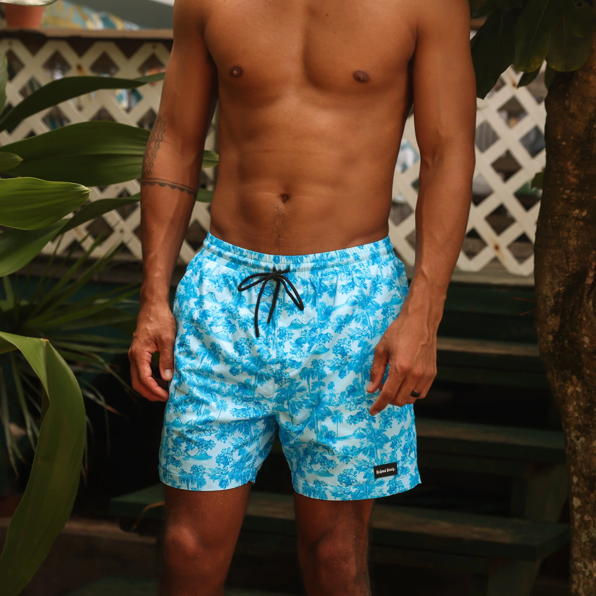 Men's Swim Trunks - Ocean Paradise - Image 4