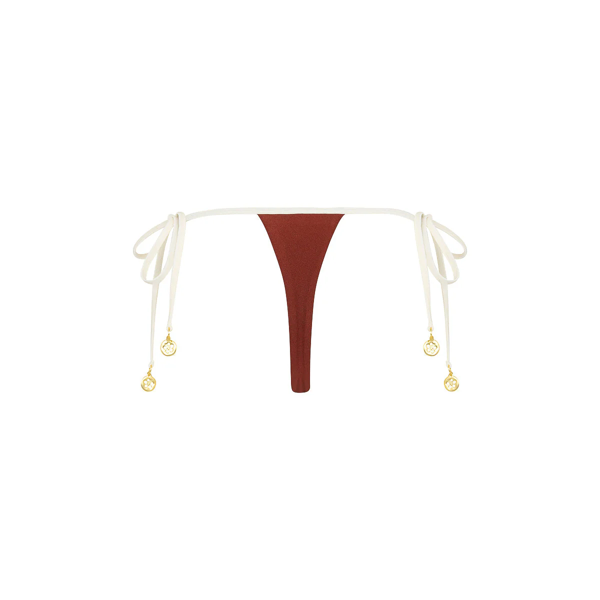 Micro Thong Tie Side Bikini Bottom - Cinnamon Sugar - Image 8