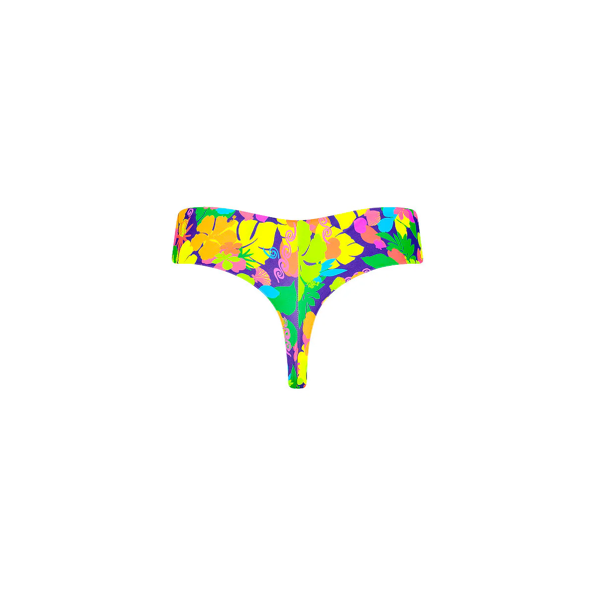 Mid-Rise Brazilian Bikini Bottom - Neon Sunset - Image 10