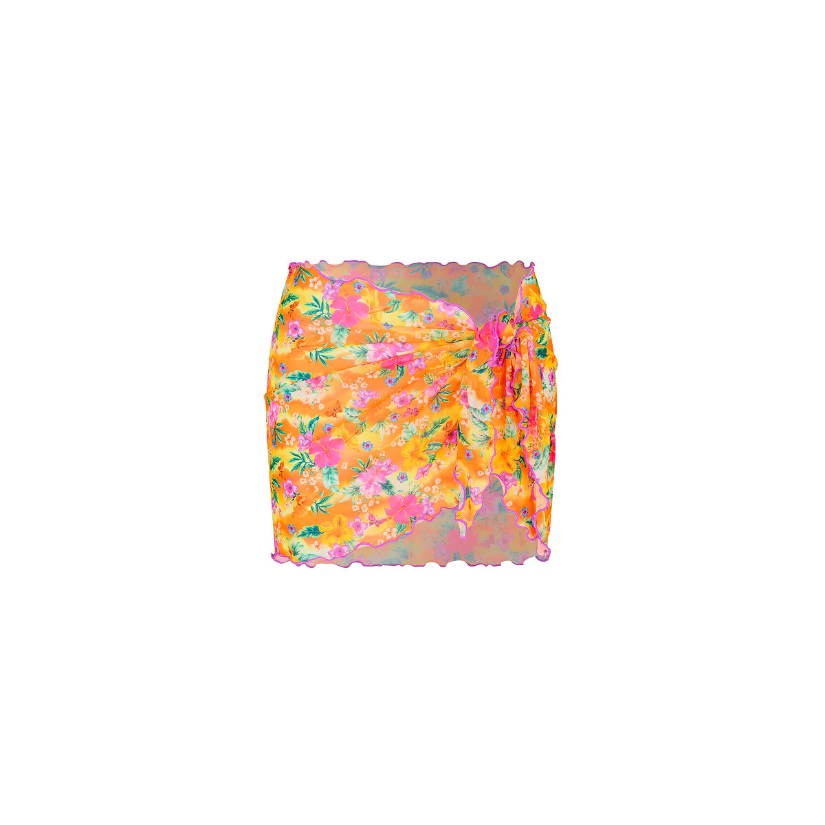 Mini Mesh Polyester Stretch Sarong - Peachy Pocket