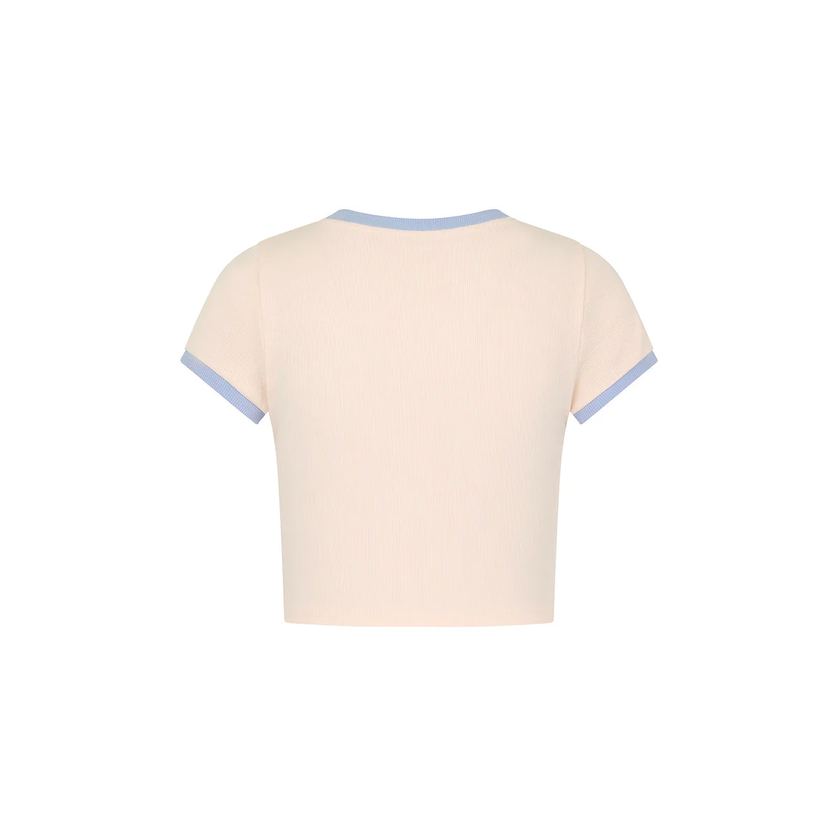 Printed Crop Baby Tee - Salt Breeze - Image 9