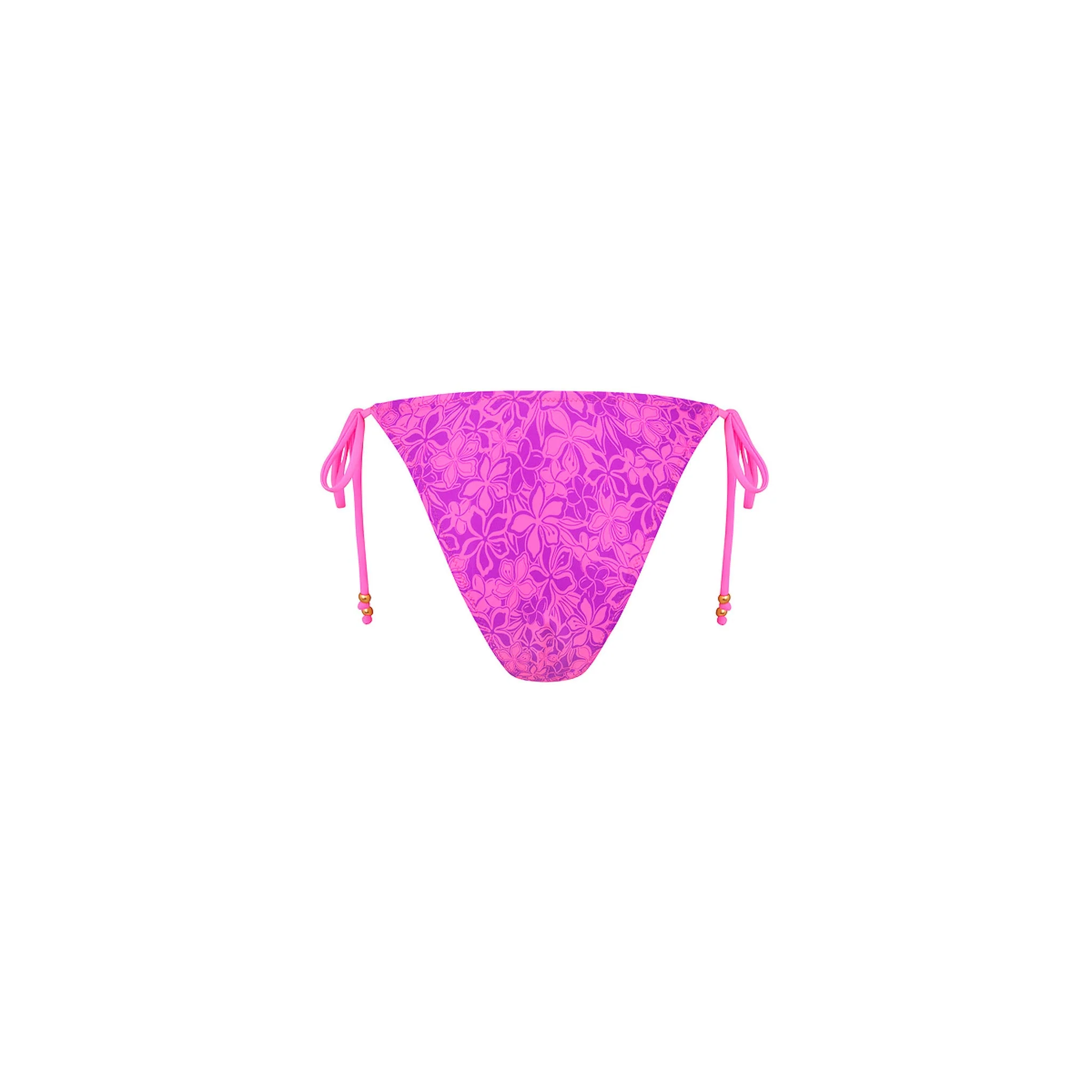 Ring Cheeky Tie Bikini Bottom - Bubble Berry - Image 8