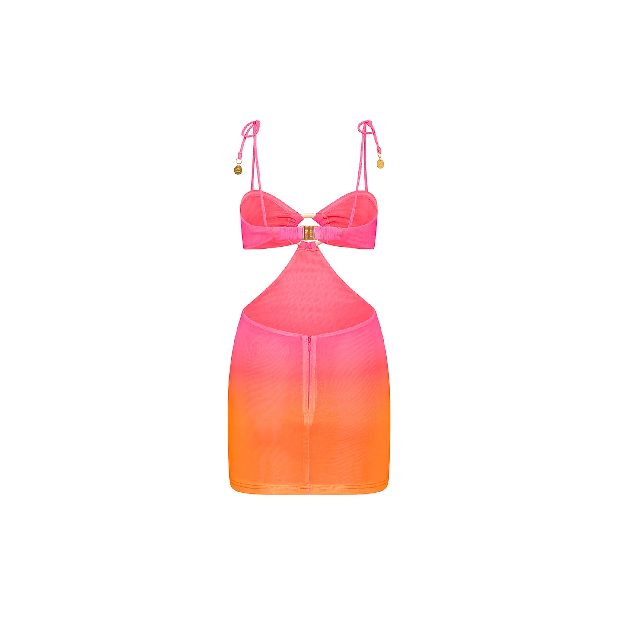 Ring Cut Out Mini Dress - Tropical Heatwave - Image 11