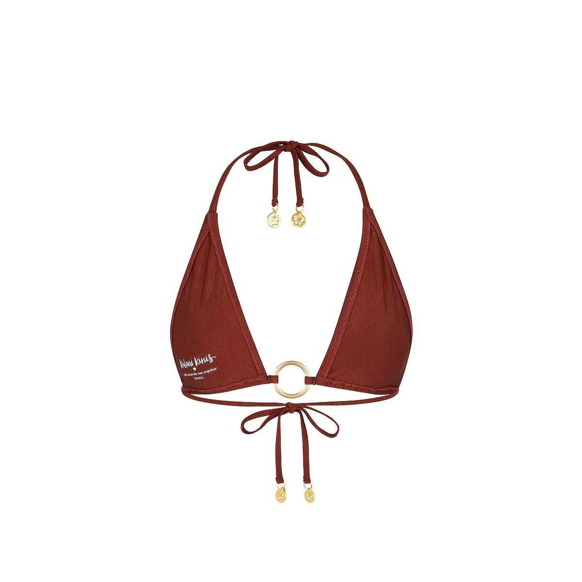 Ring Halter Bikini Top - Cinnamon Sugar - Image 8