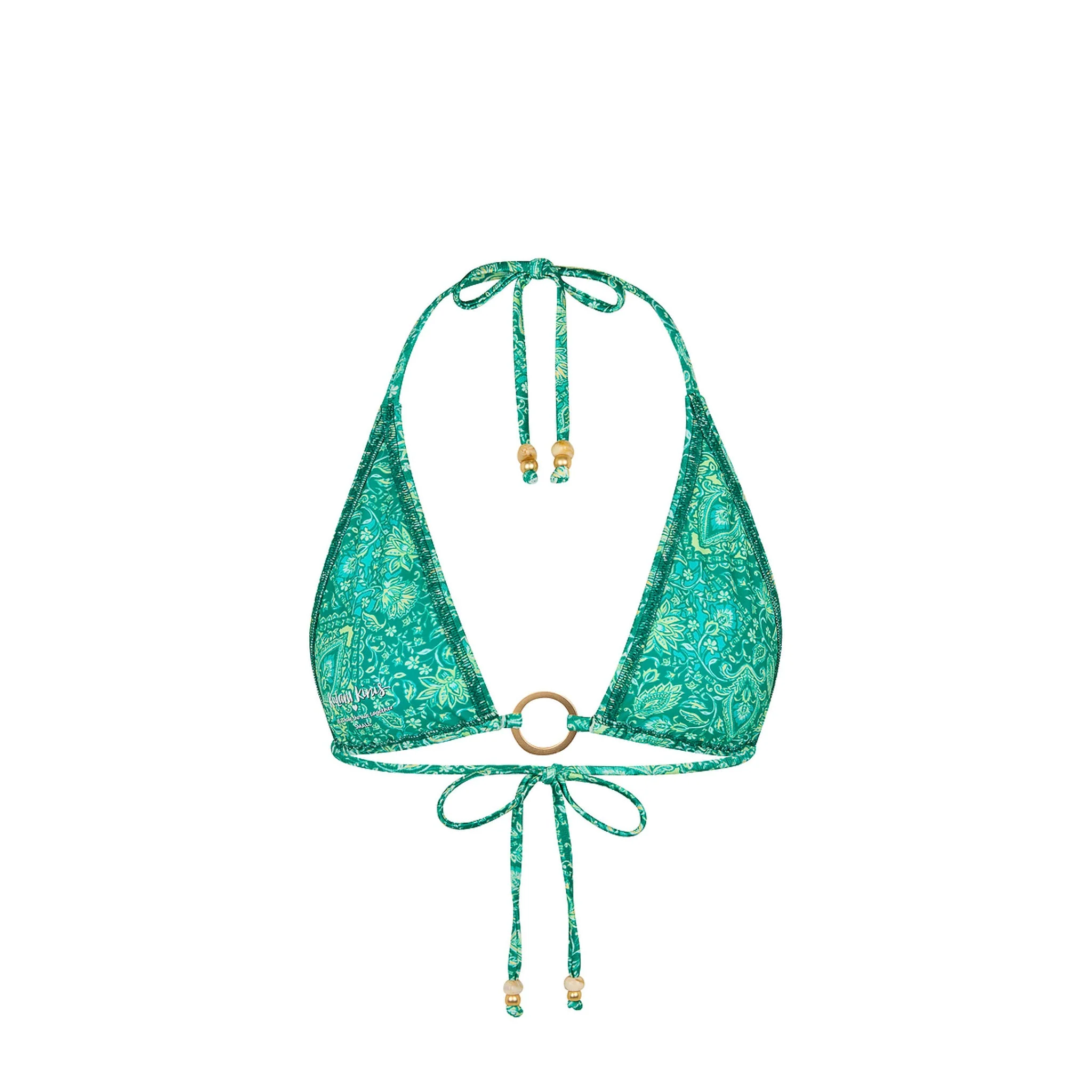 Ring Halter Bikini Top - Emerald Aura - Image 8
