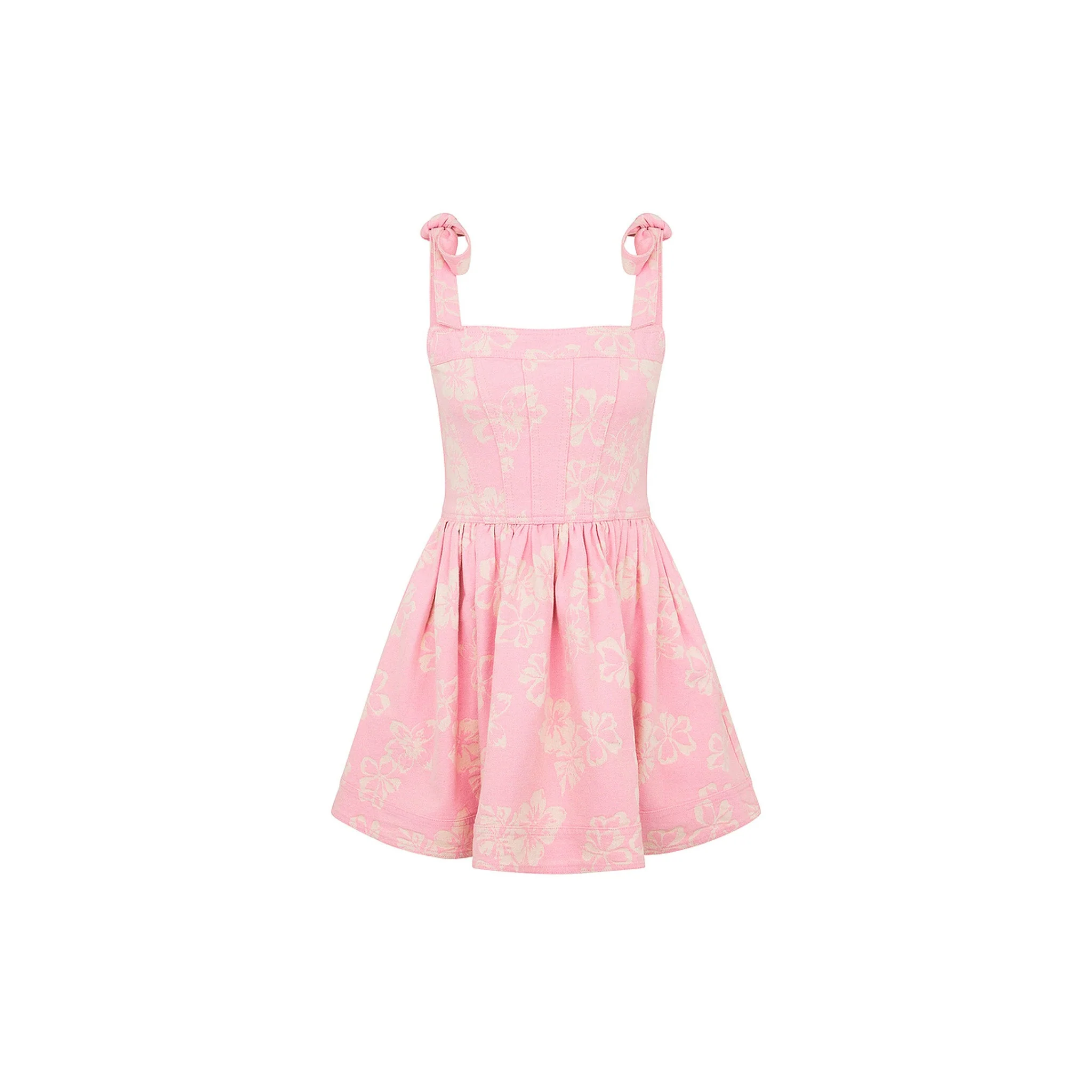Ruffle Corset Mini Dress - Pixie Denim