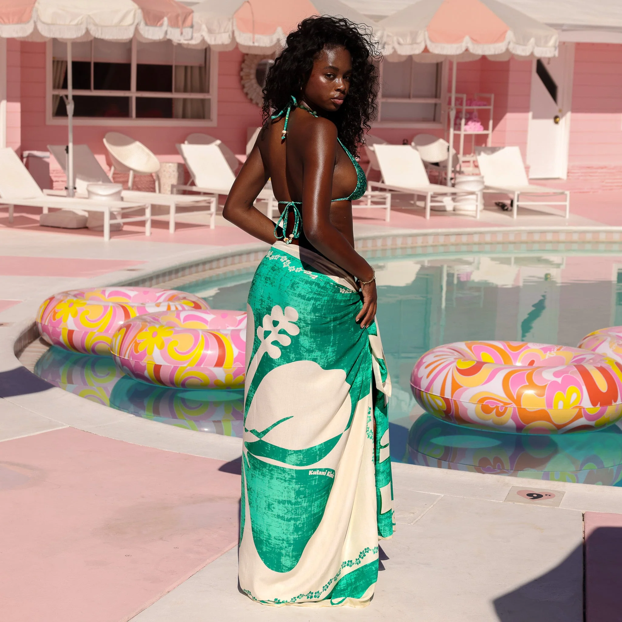 Sarong Cover Up - Emerald Springs - Image 5