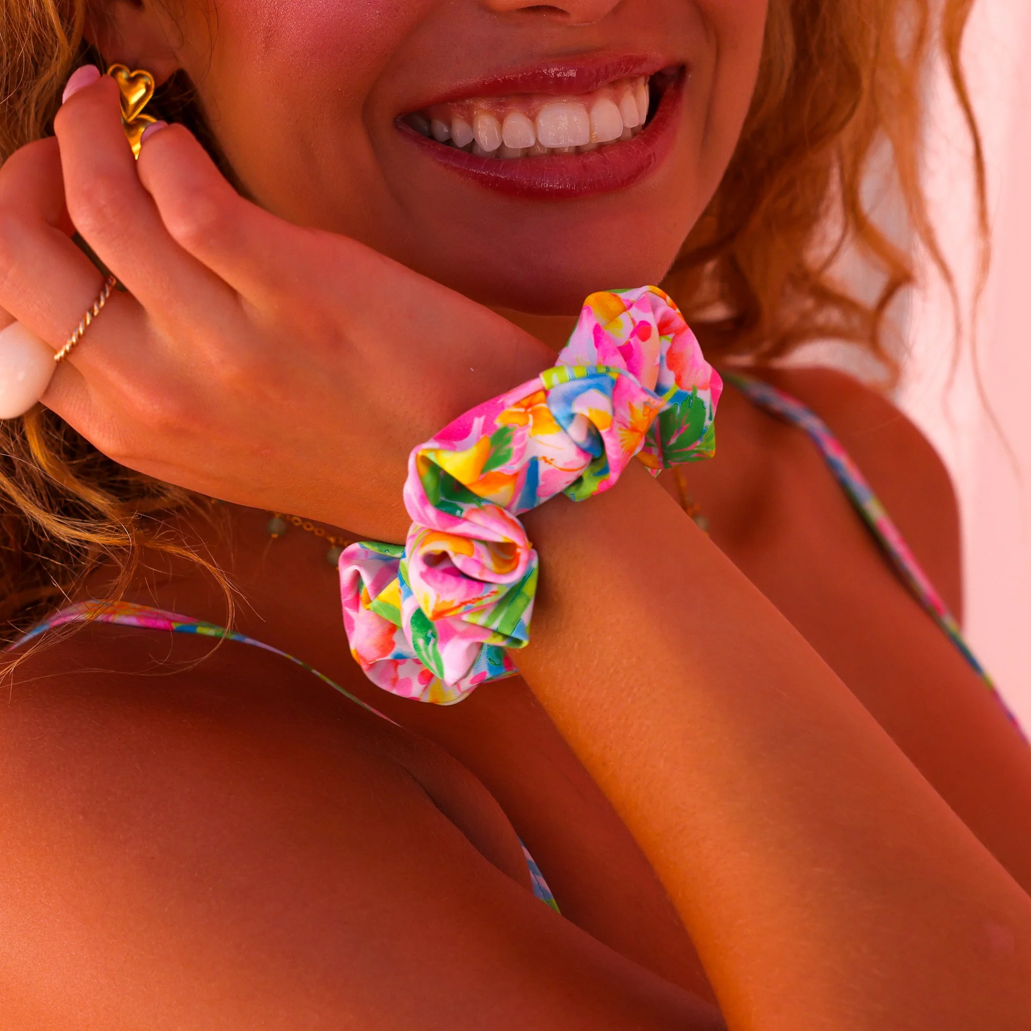 Scrunchie Hair Tie - Summer Daydreams - Image 3