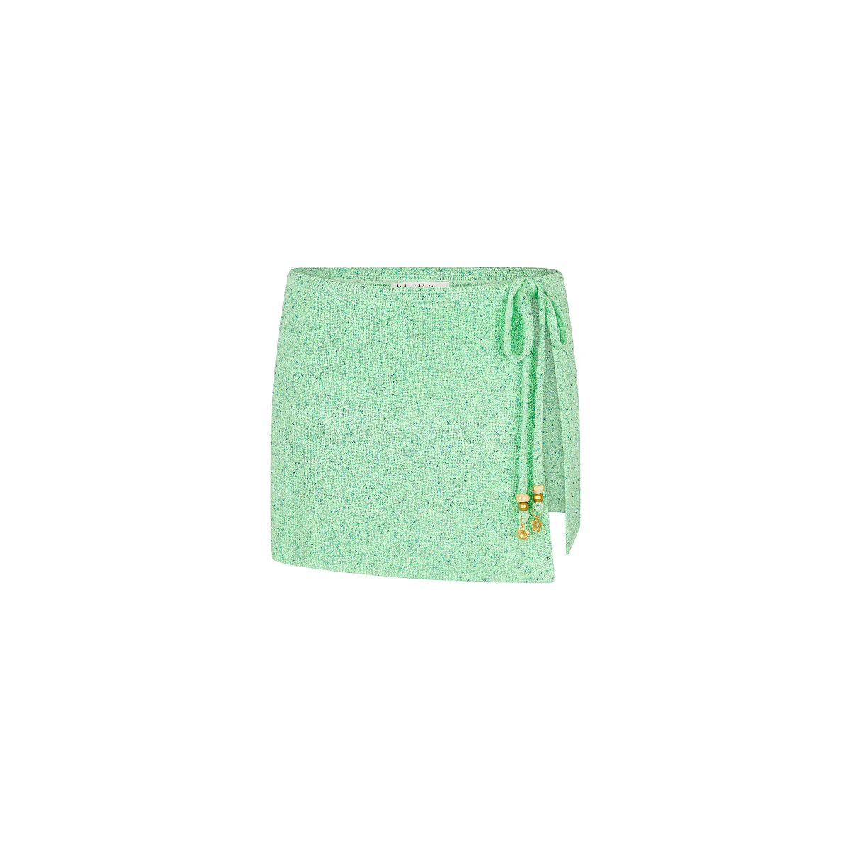 Side Tie Knit Sarong - Sea Glimmer