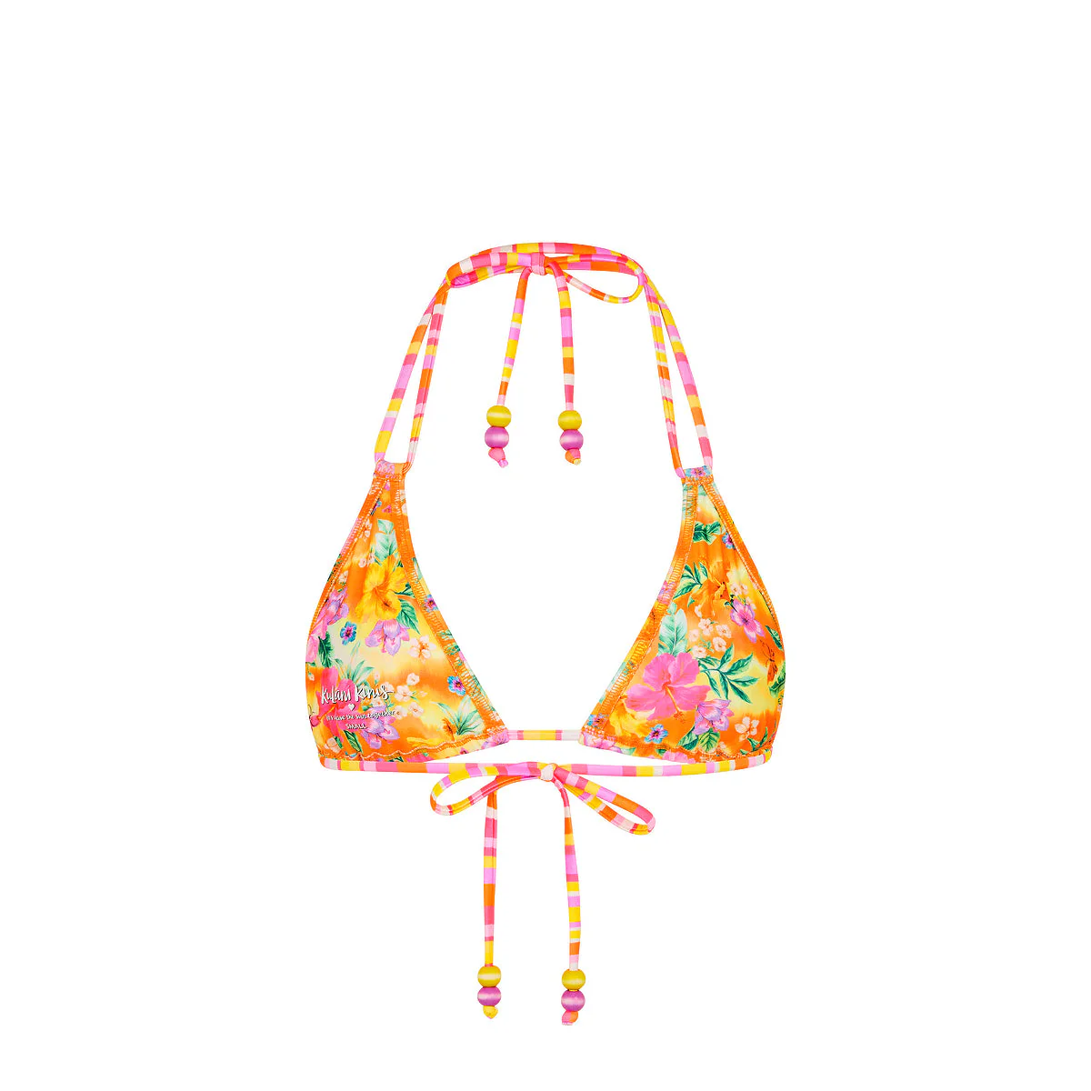 Simple Strap Halter Bikini Top - Peachy Pocket - Image 8