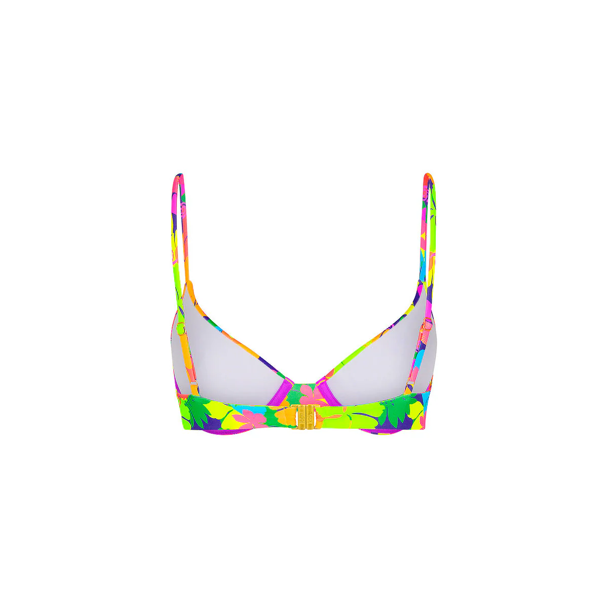 Slim Underwire Bra Bikini Top - Neon Sunset - Image 10