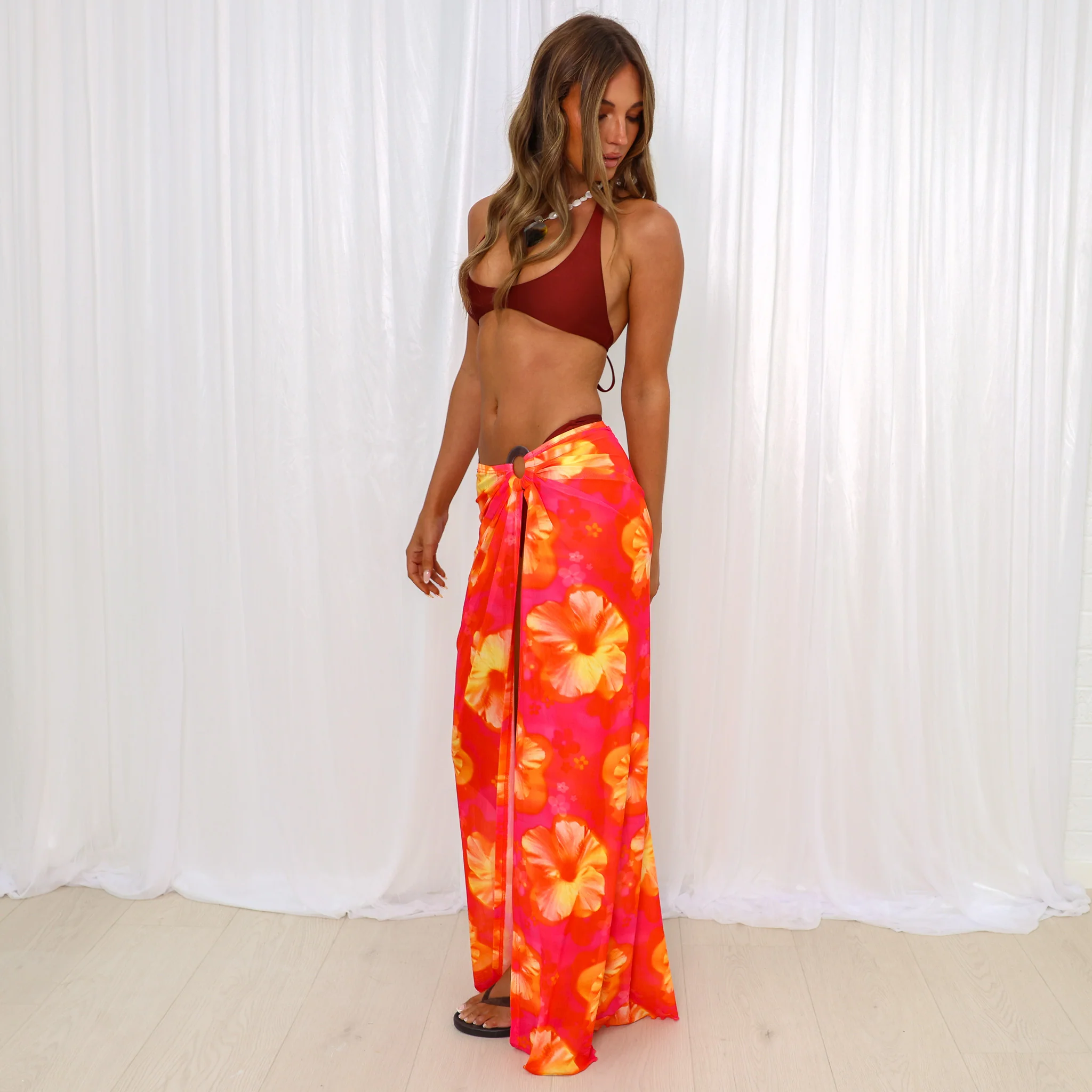 Split Mesh Maxi Skirt - Samba Baby - Image 3