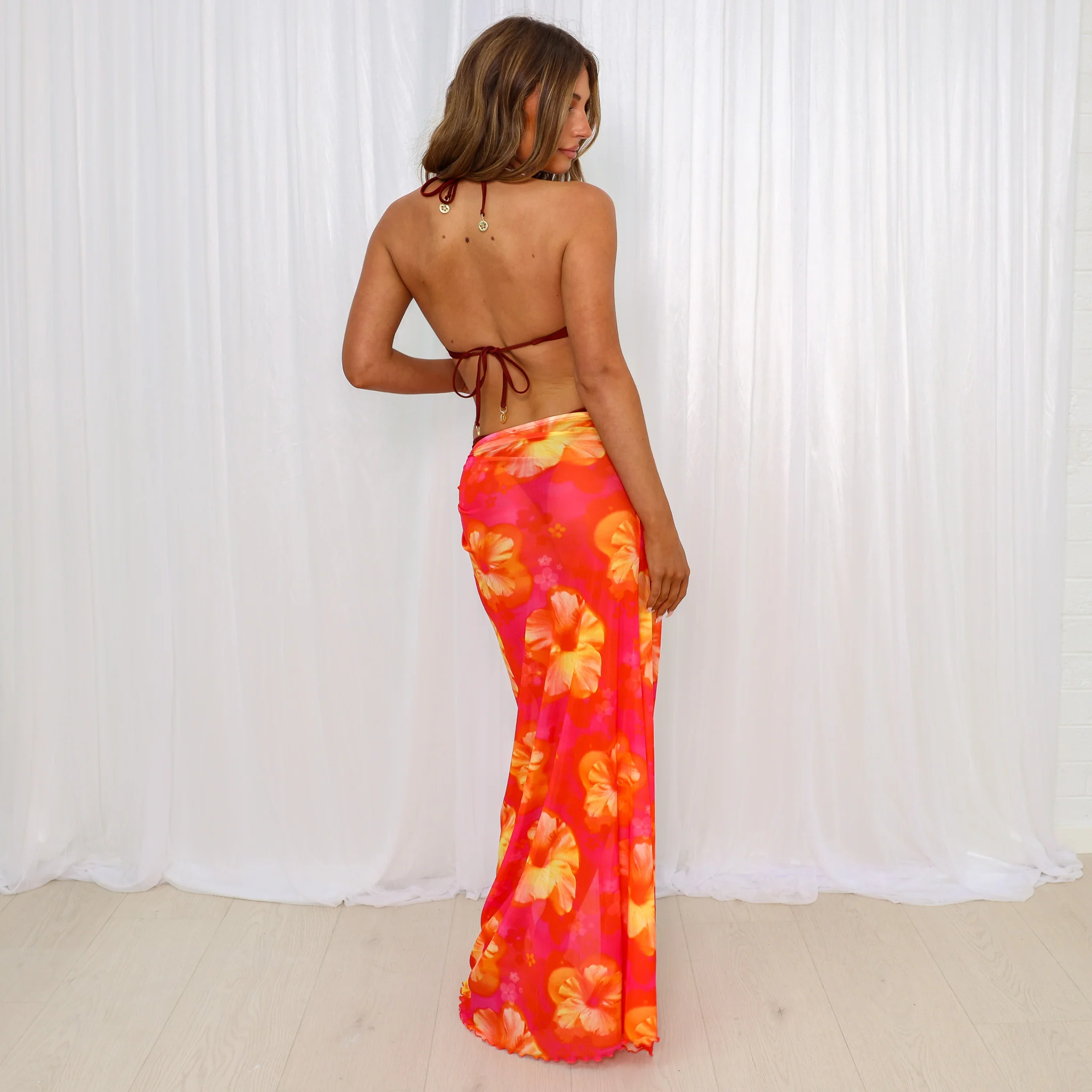 Split Mesh Maxi Skirt - Samba Baby - Image 5