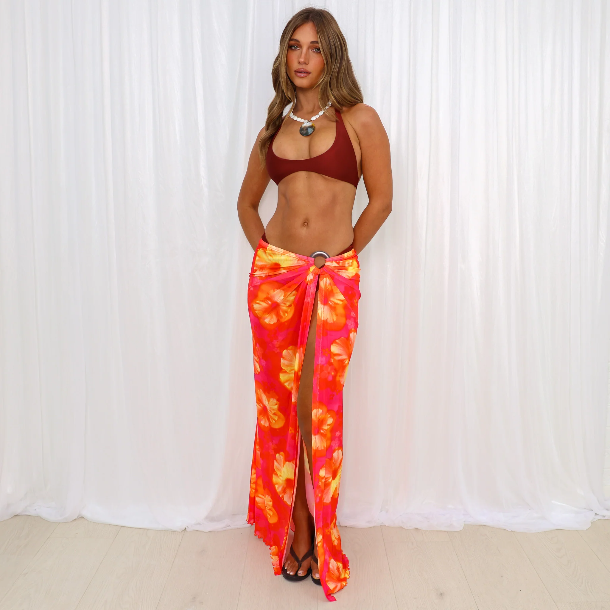 Split Mesh Maxi Skirt - Samba Baby - Image 6