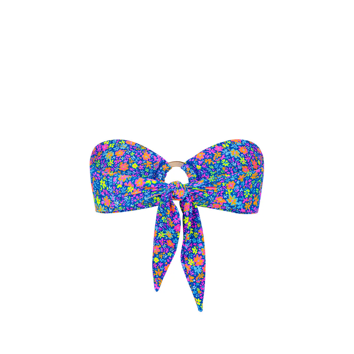 Strapless Bandeau Bikini Top - Electric Bloom - Image 8