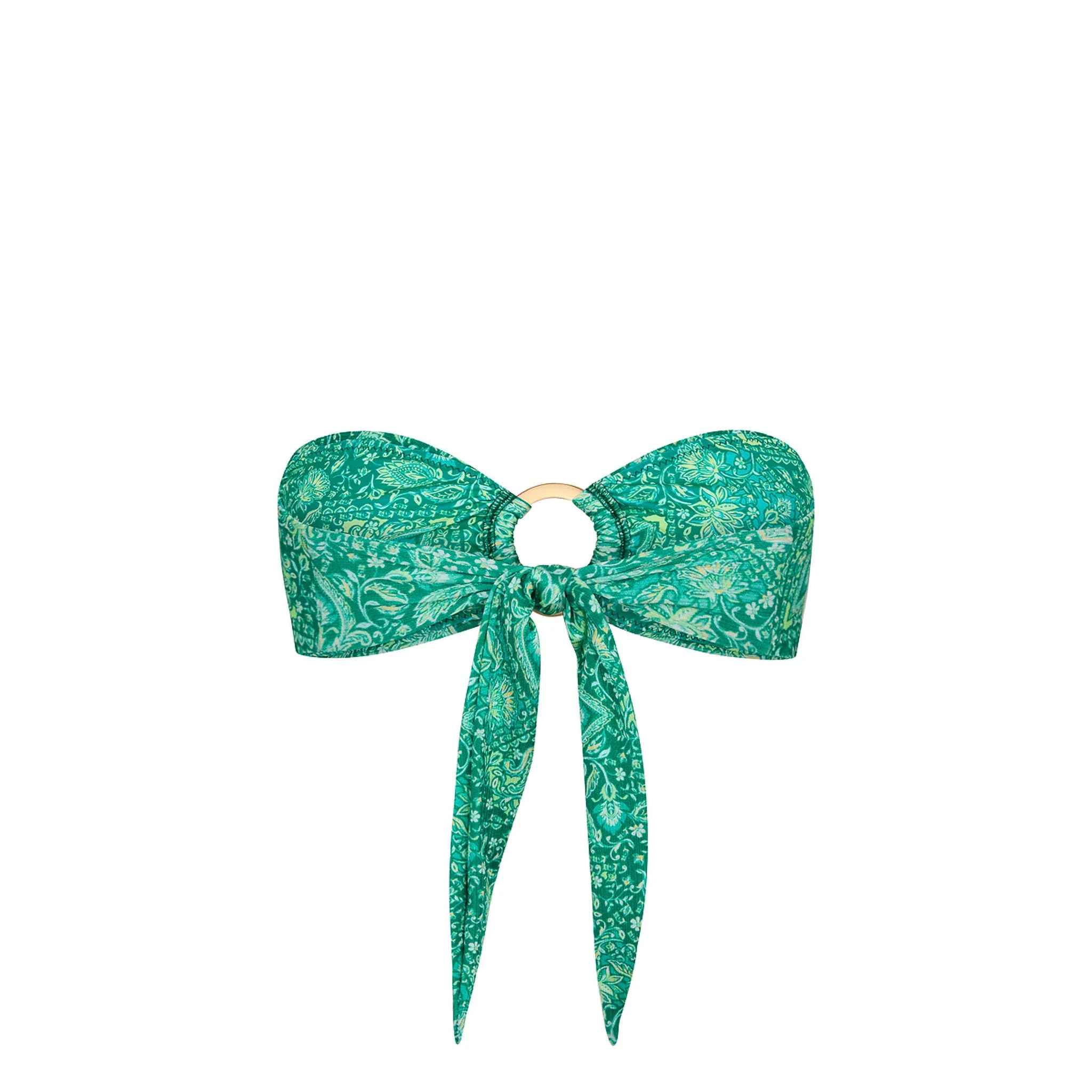 Strapless Bandeau Bikini Top - Emerald Aura - Image 8