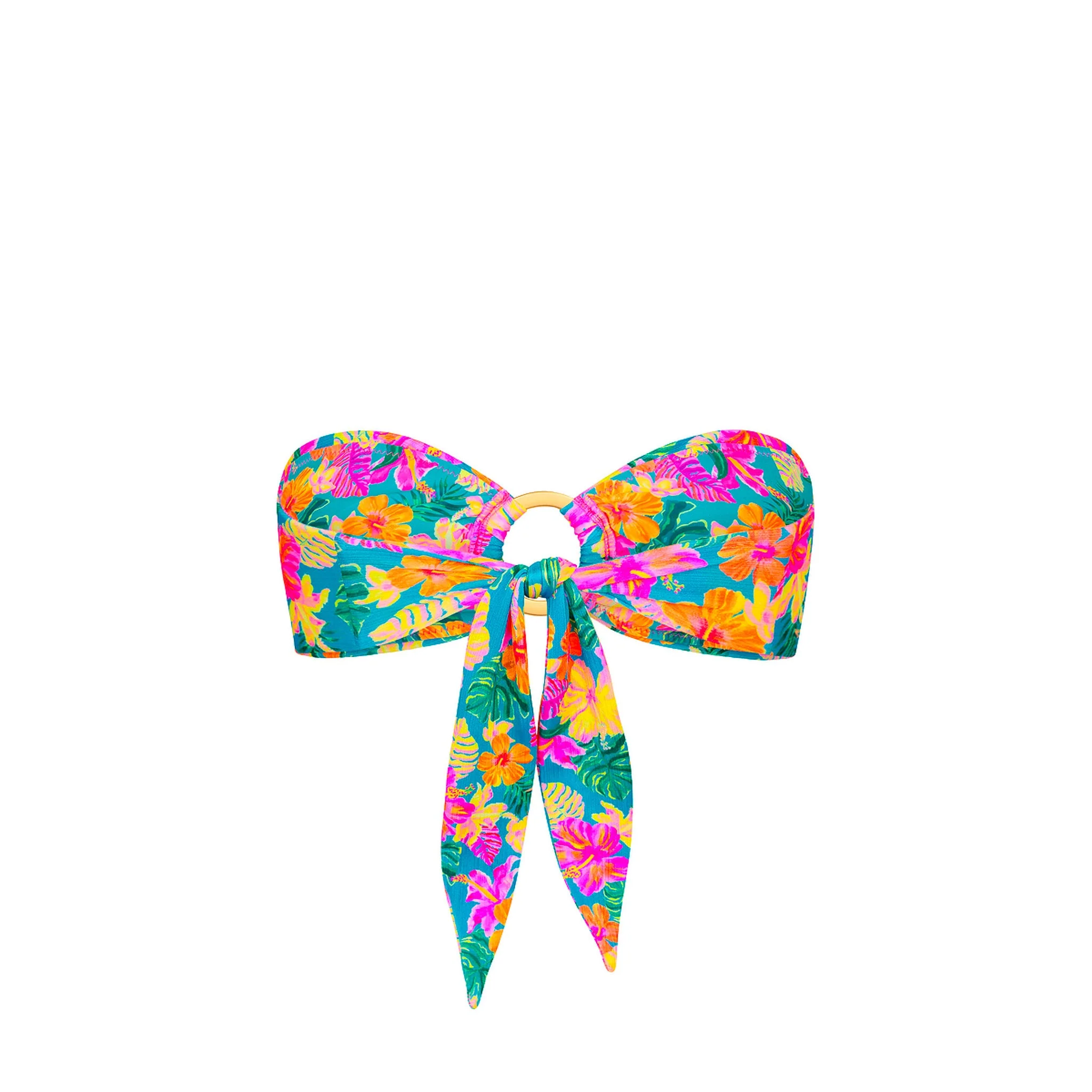 Strapless Bandeau Bikini Top - Paradise Pop - Image 10