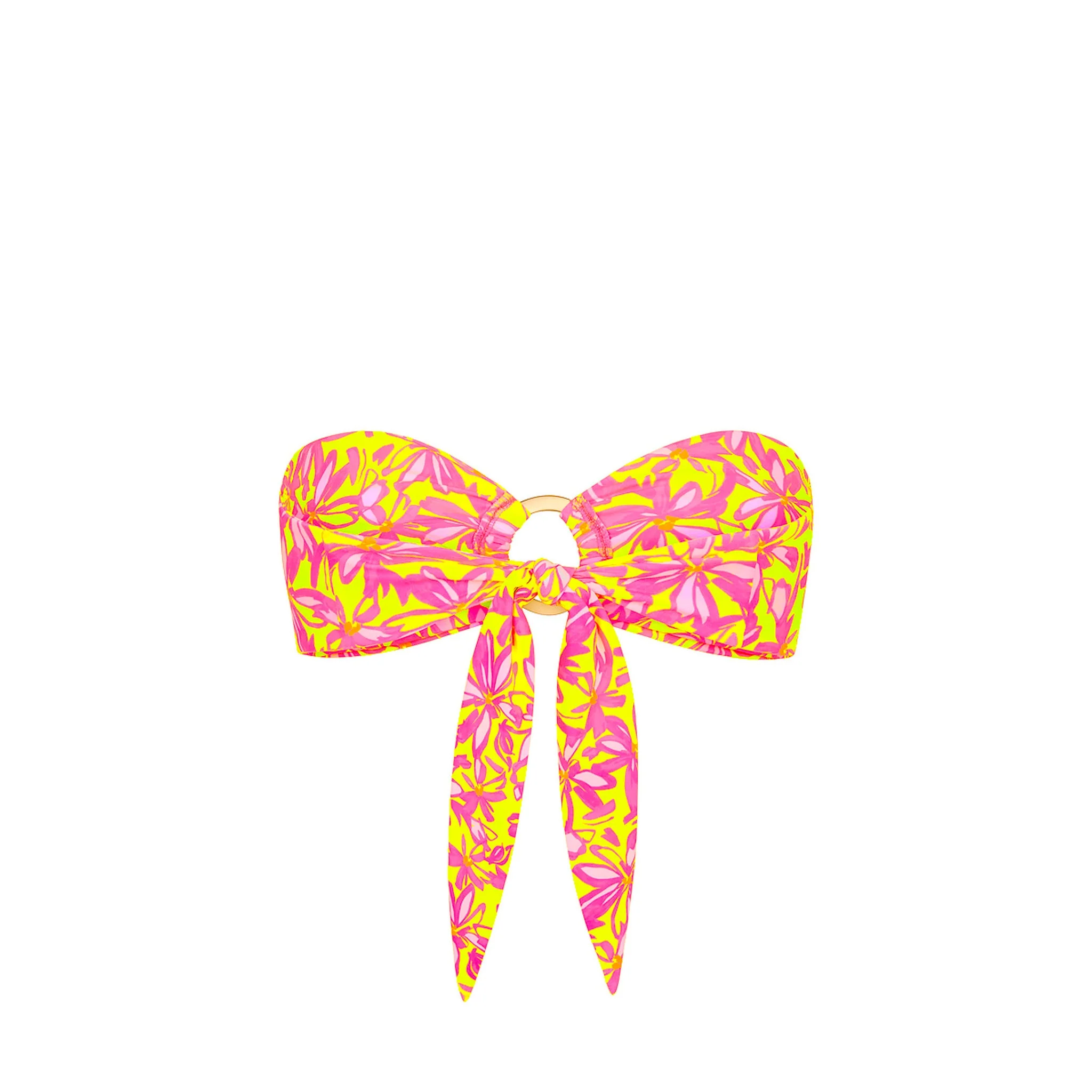 Strapless Bandeau Bikini Top - Sherbet Skies - Image 8